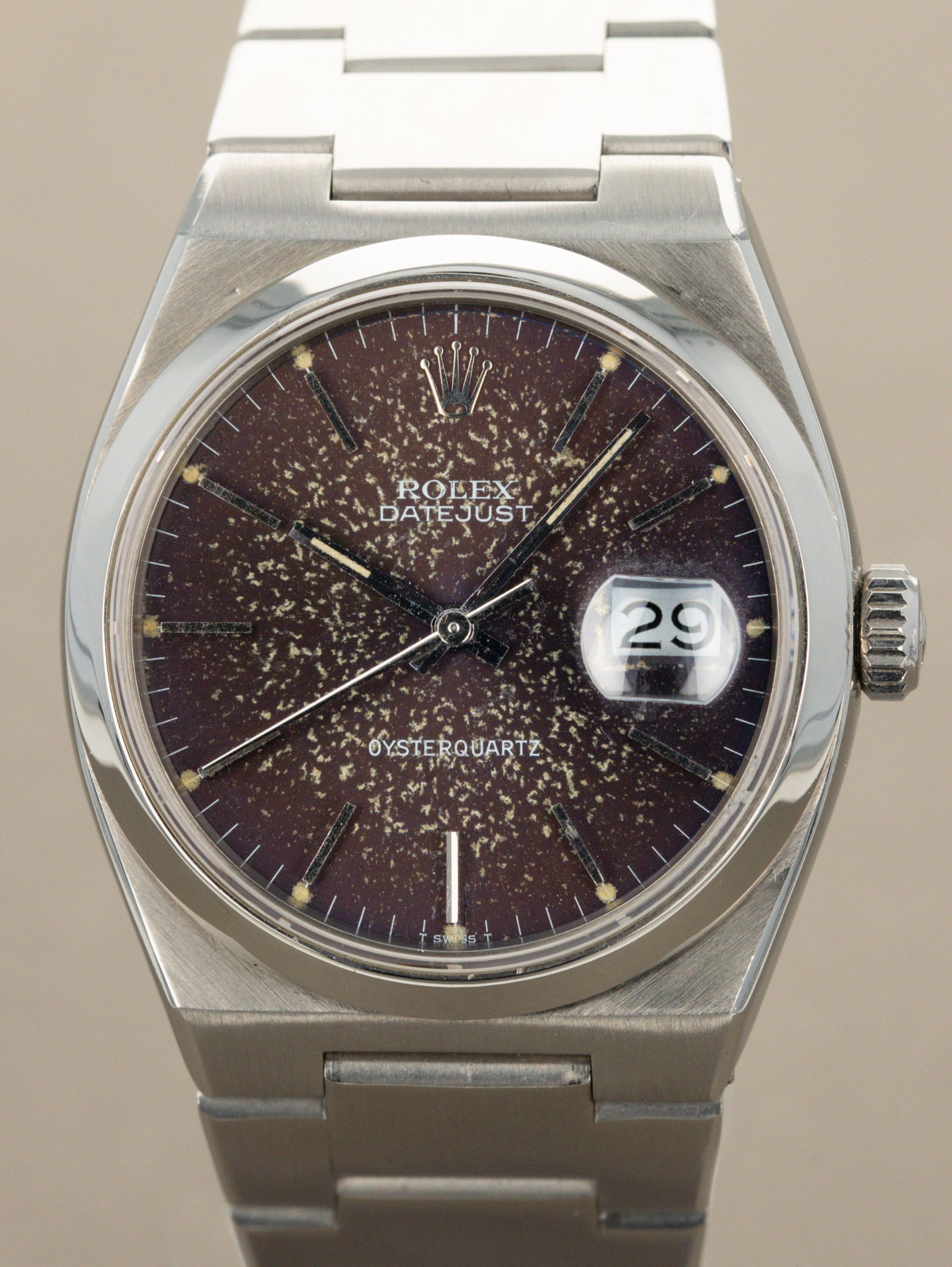 Rolex Oysterquartz Datejust Ref. 17000 - Purple 'Cosmic' Tropical Dial