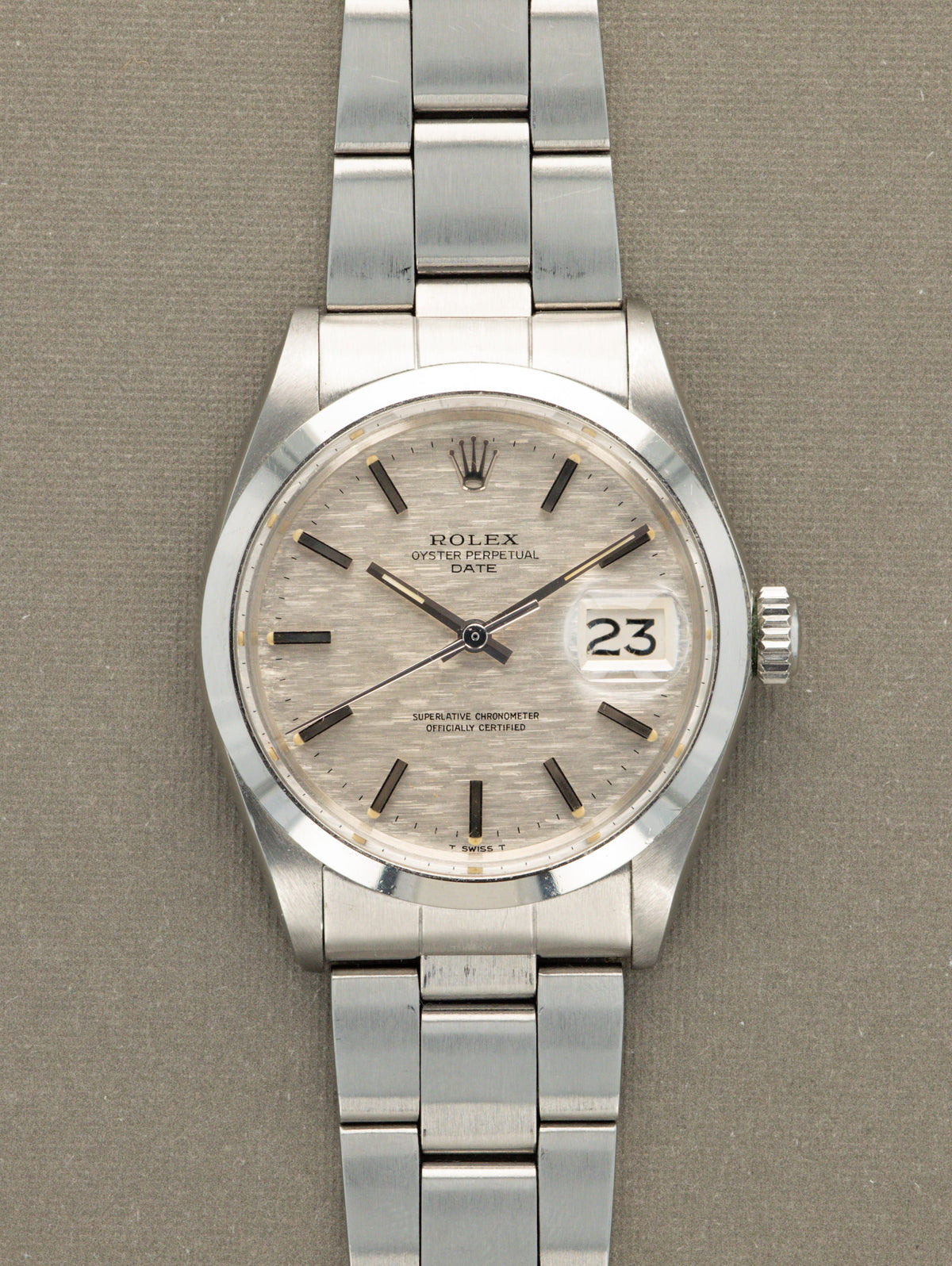 Rolex Oyster Perpetual Date Ref. 1500 - Silver 'Mosaic' Dial