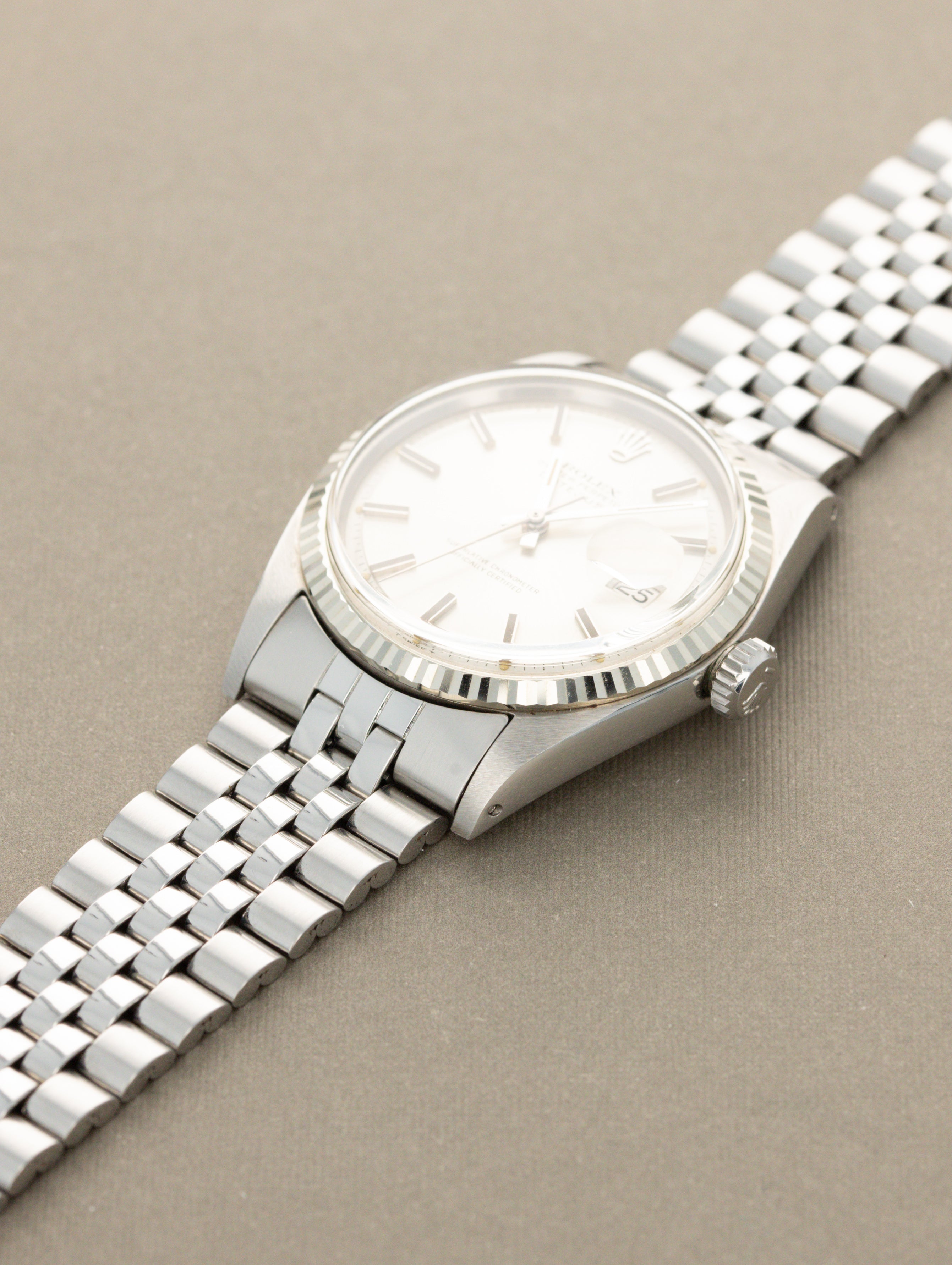 Rolex Datejust Ref. 1601 - Sunburst Silver Dial LNOS w/ Box & Papers