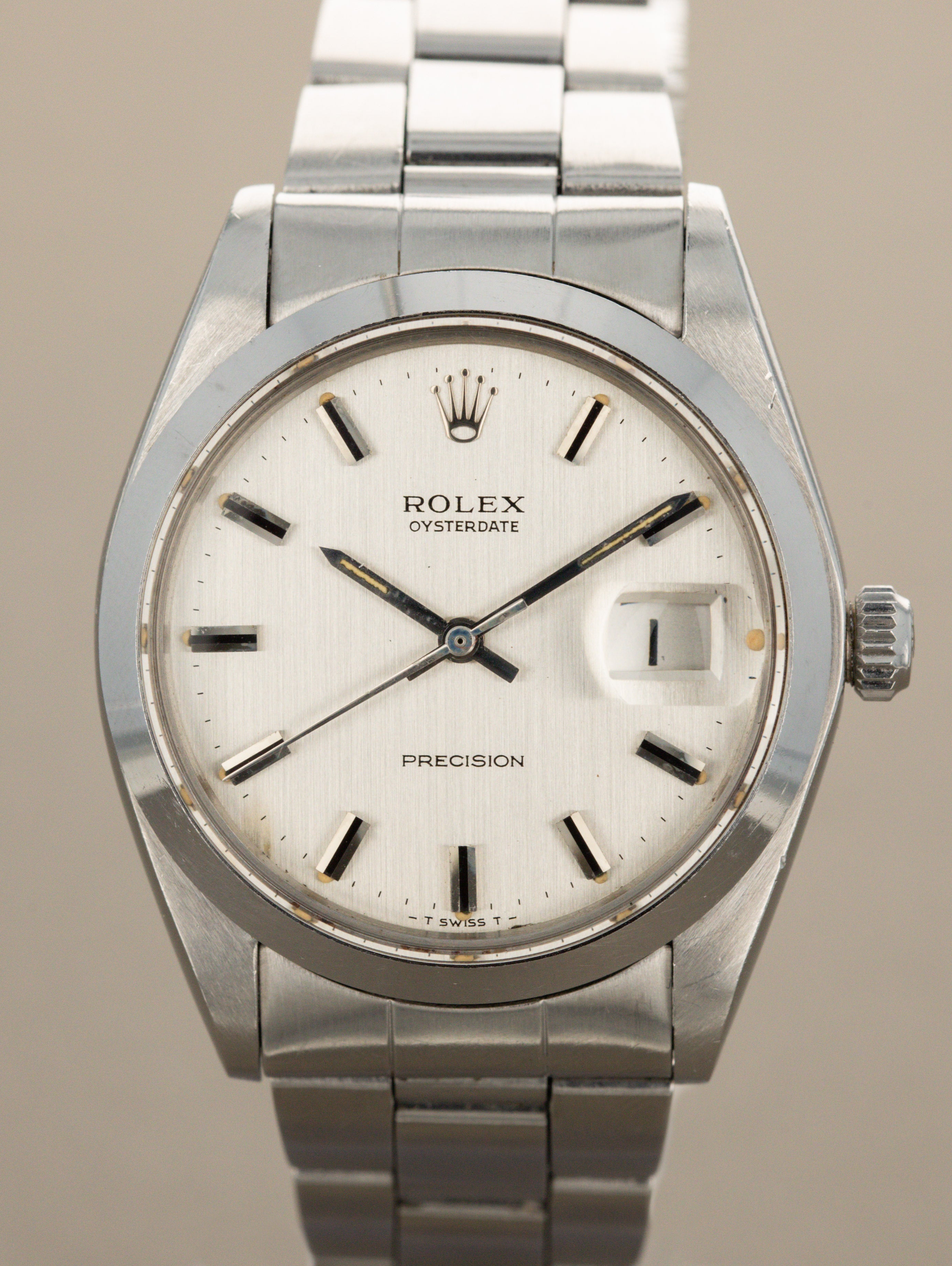 Rolex Oysterdate Precision Ref. 6694 - 'Brushed' Silver Dial Unpolished