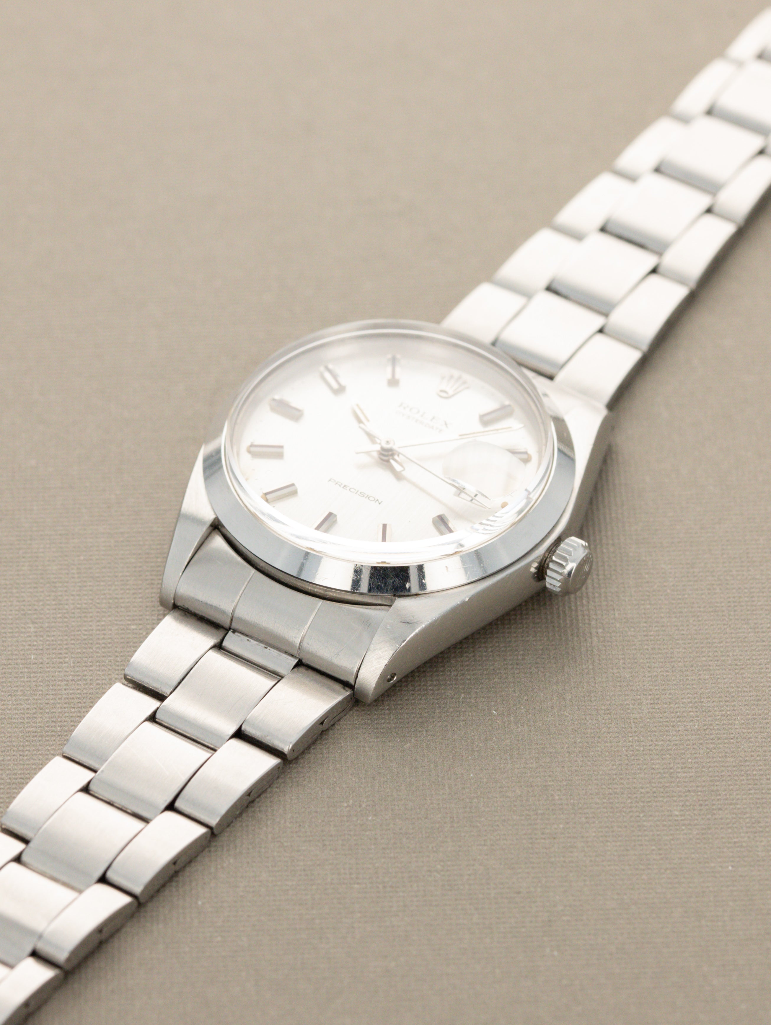 Rolex Oysterdate Precision Ref. 6694 - 'Brushed' Silver Dial Unpolished