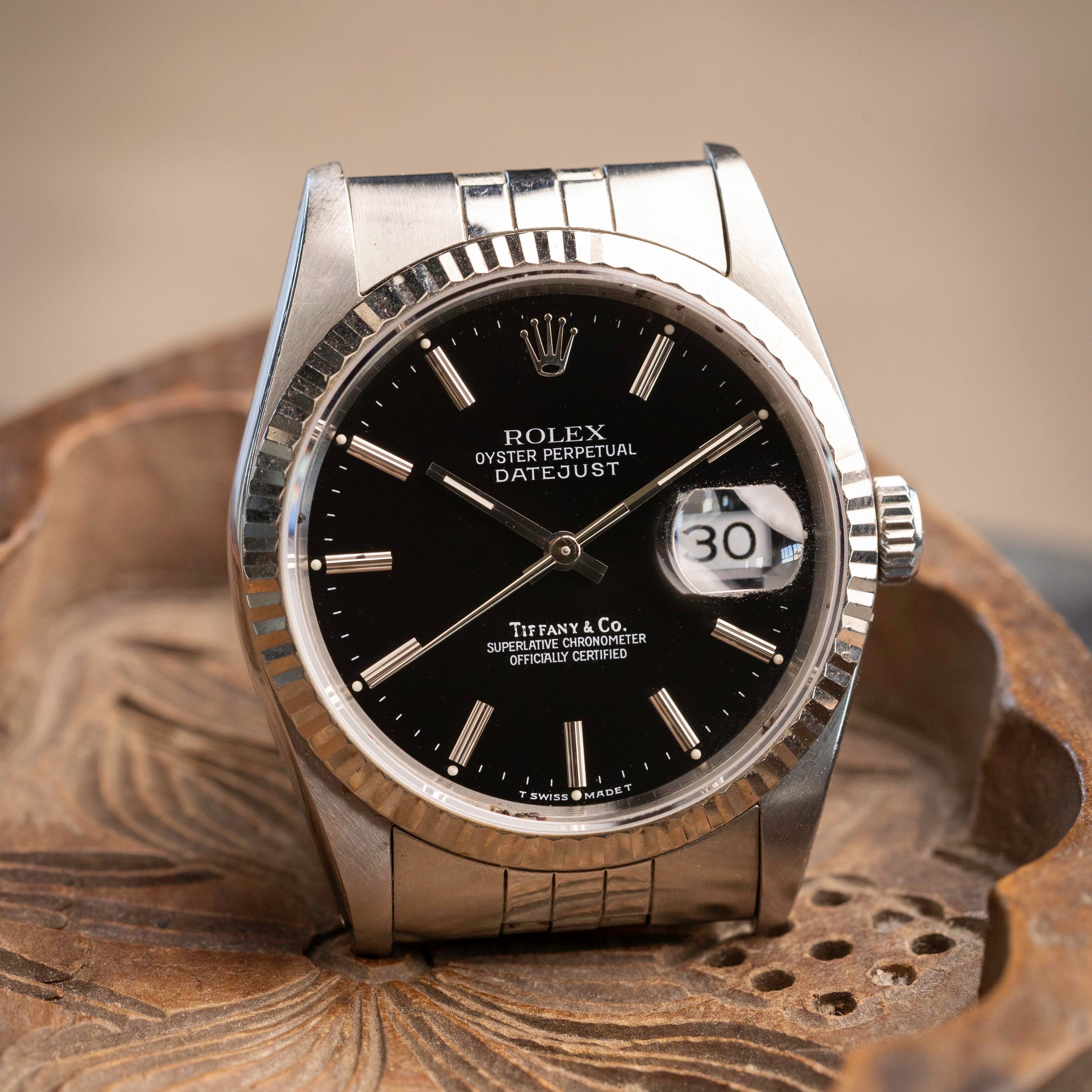 Rolex Datejust Ref. 16234 Black "Tiffany and Co"
