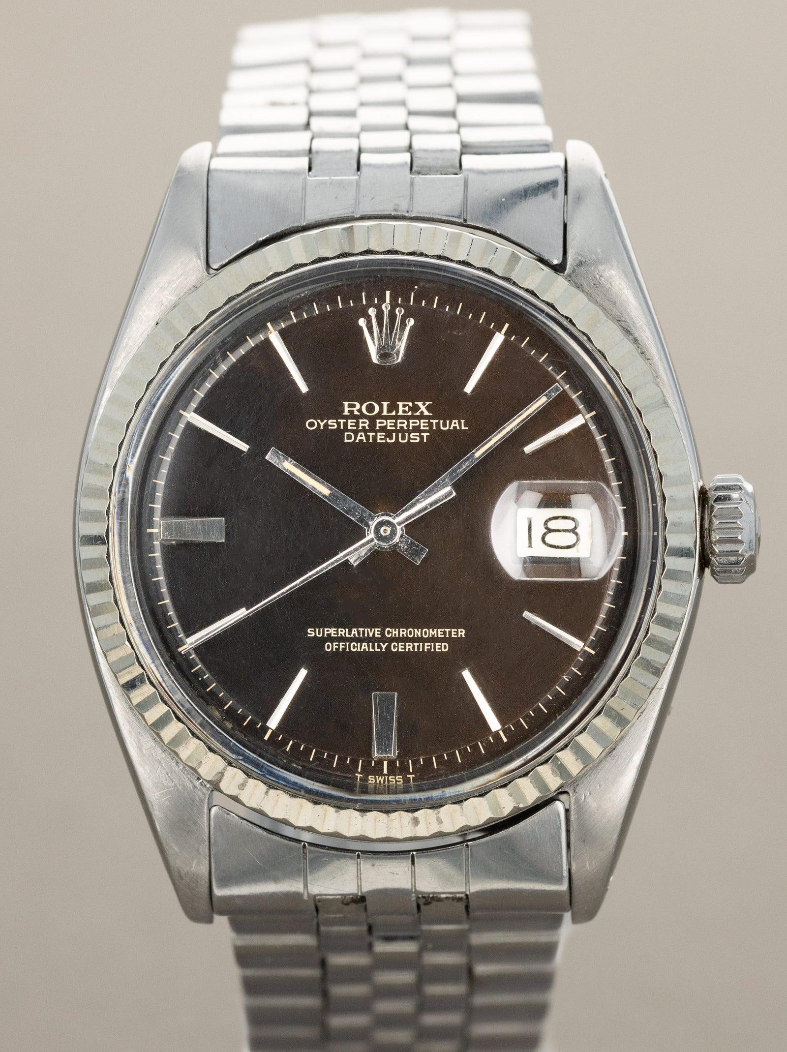 Rolex Datejust Ref. 1601 - Gloss Black 'Tropical Gilt' Dial
