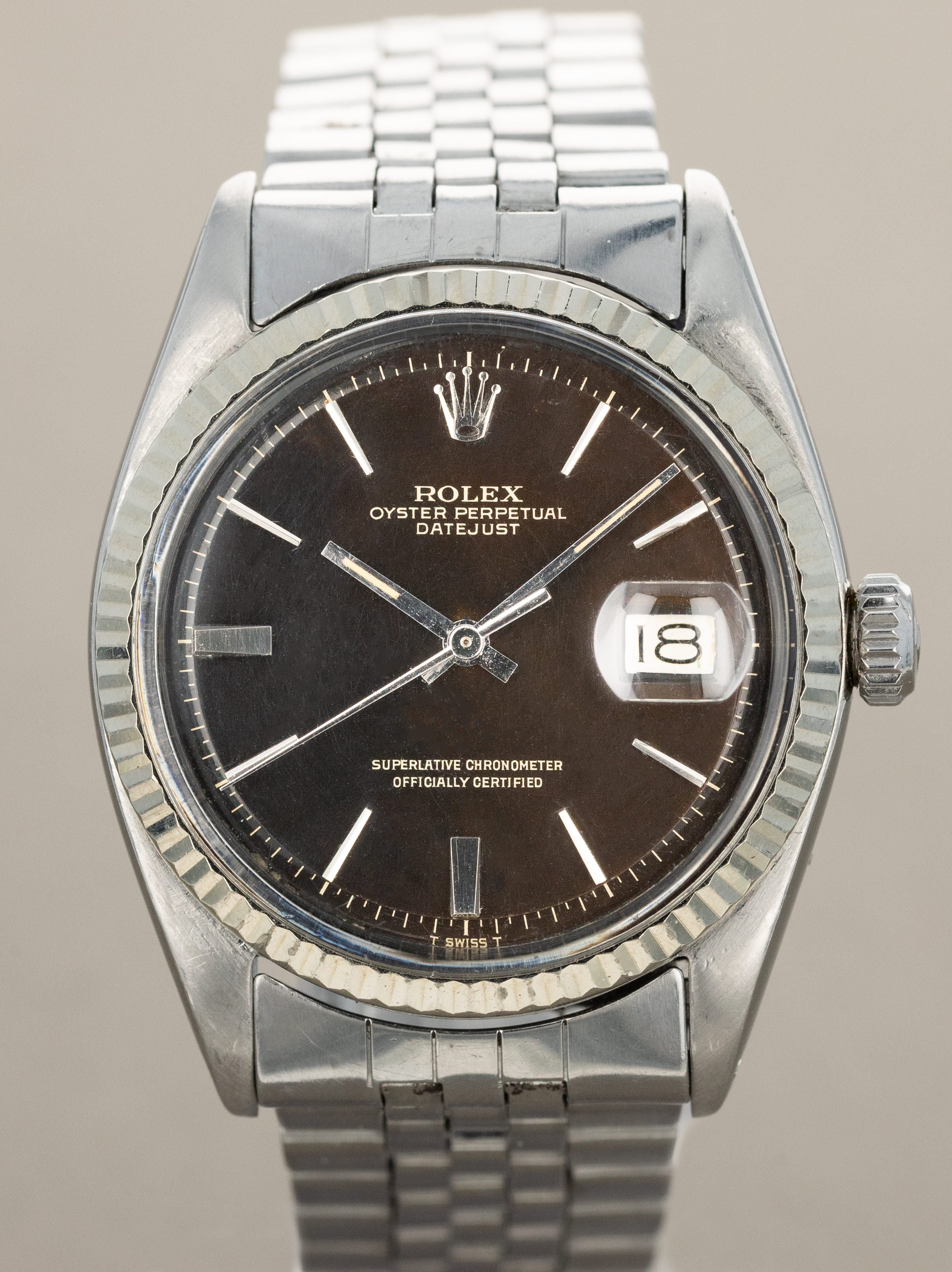 Rolex Datejust Ref. 1601 - Gloss Black 'Tropical Gilt' Dial