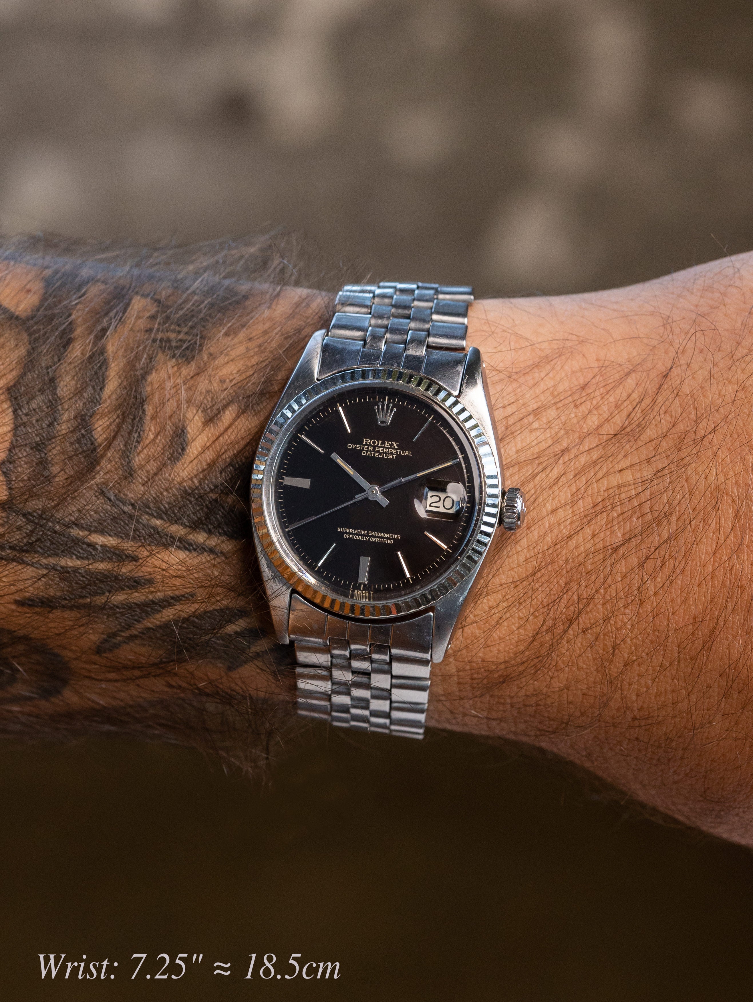 Rolex Datejust Ref. 1601 - Gloss Black 'Tropical Gilt' Dial