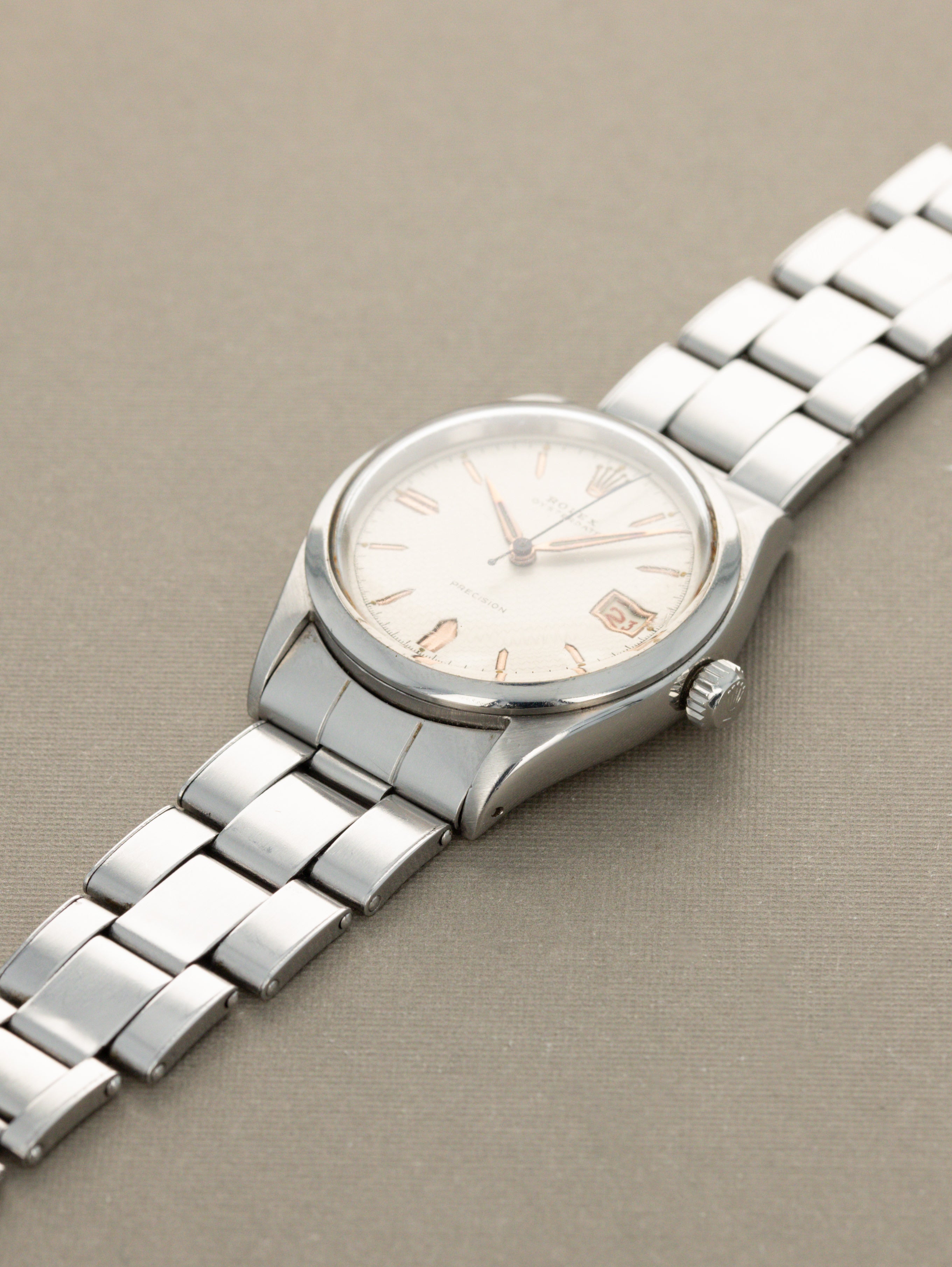 Rolex Oysterdate Precision Ref. 6294 - White 'Honeycomb' Dial