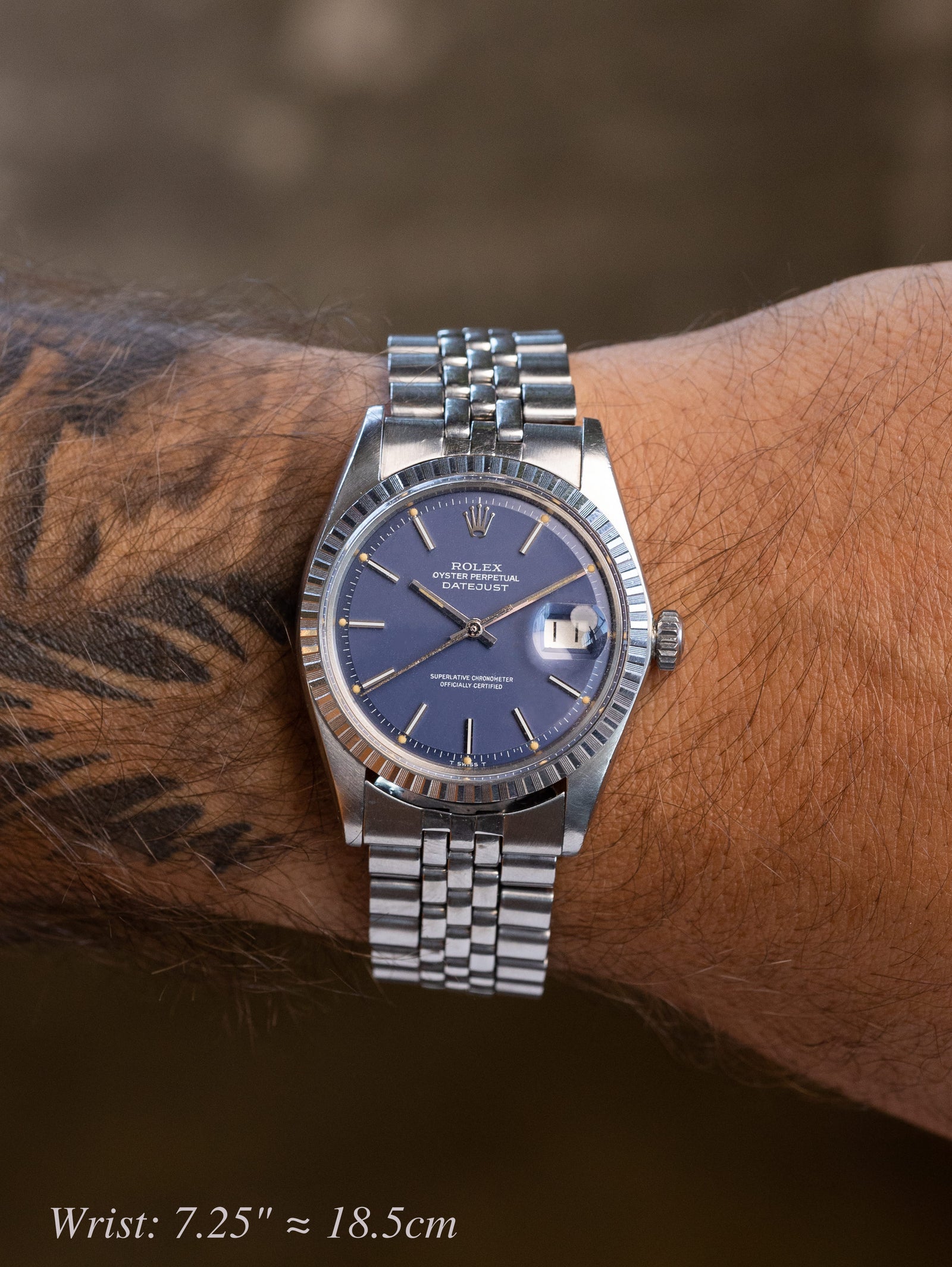 Rolex Datejust Ref. 1603 - Blue 'Satin' Dial