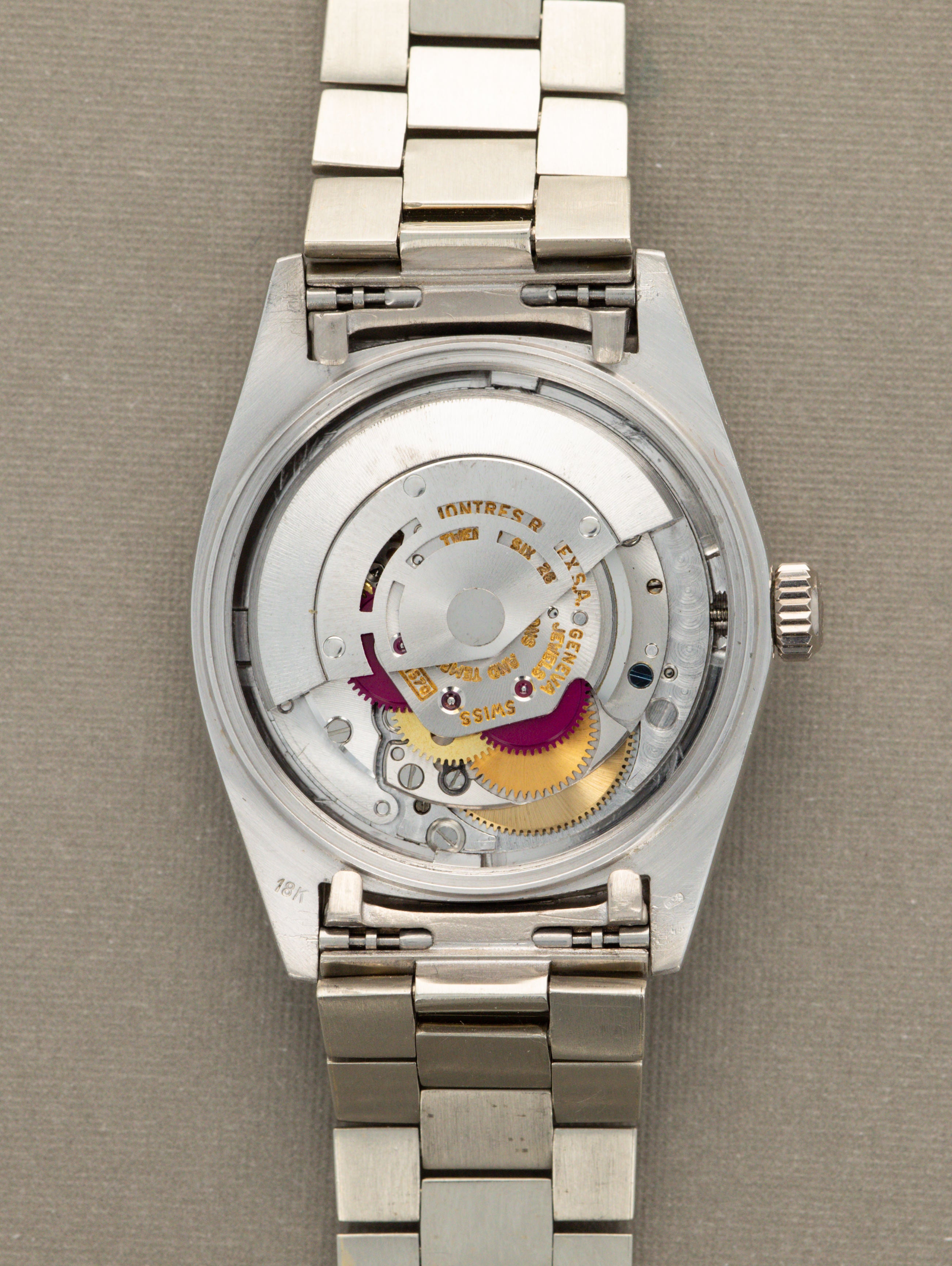 Rolex Datejust Ref. 1601/9 White Gold - Gilt 'Wood' Tropical Dial