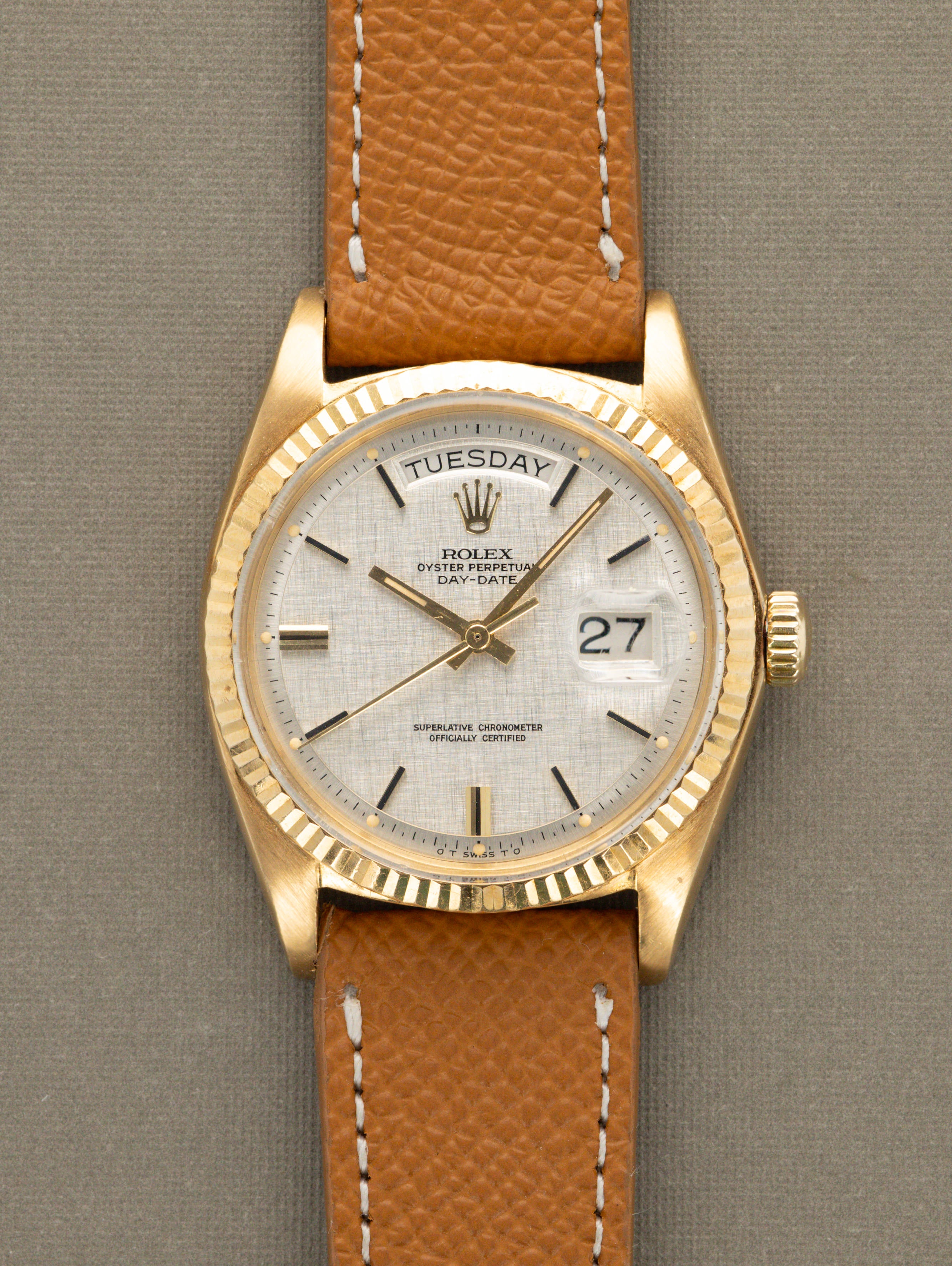 Rolex Day-Date Ref. 1803 - Silver 'Linen Sigma' Dial
