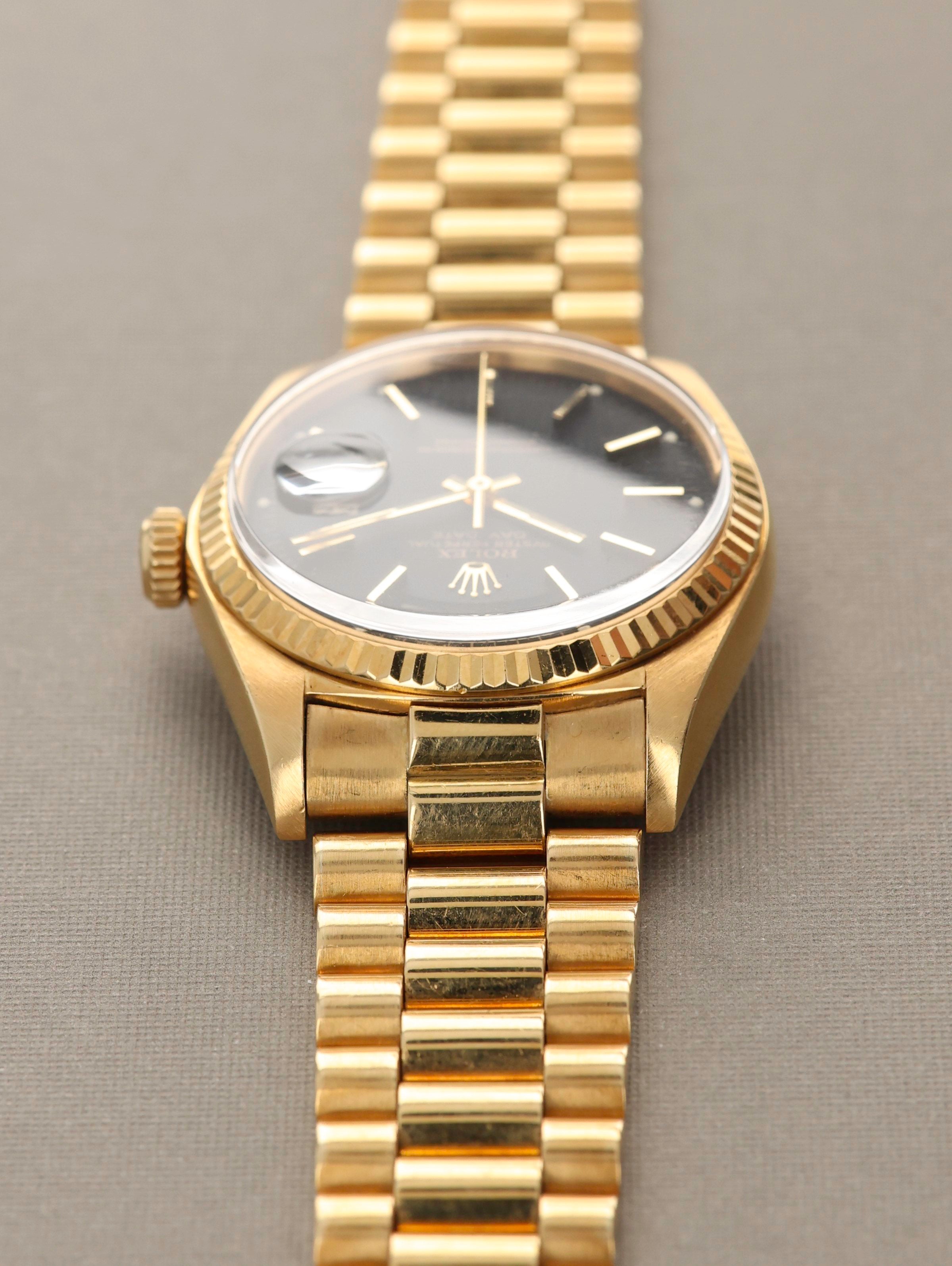 Rolex Day-Date Ref. 1803 Matte Black Double Punched Papers