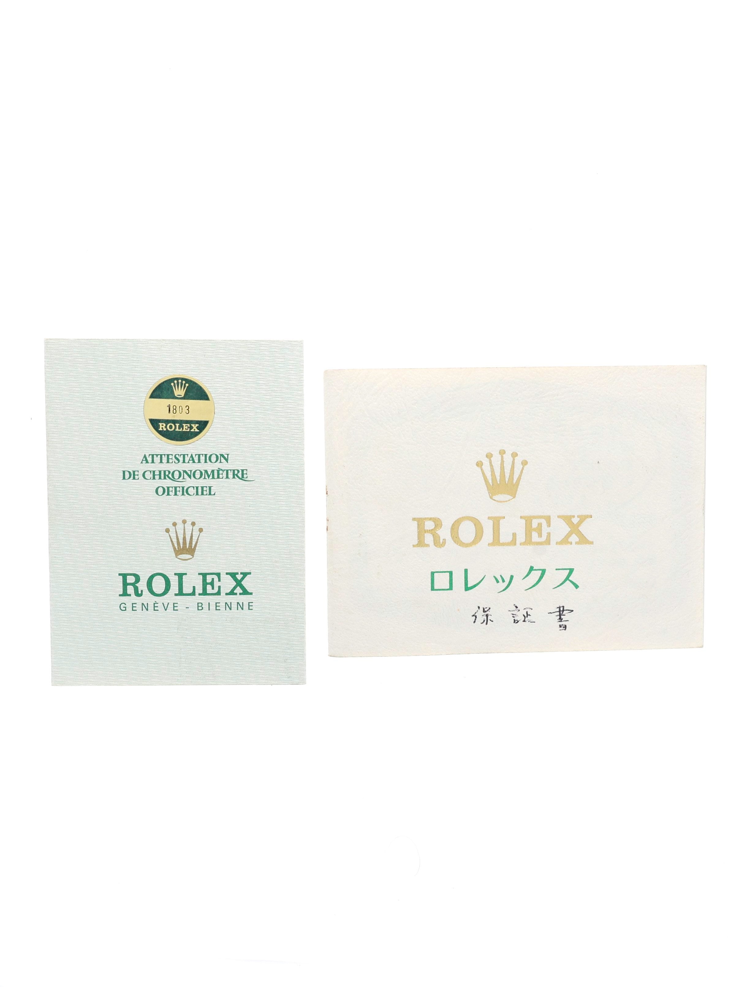 Rolex Day-Date Ref. 1803 Matte Black Double Punched Papers