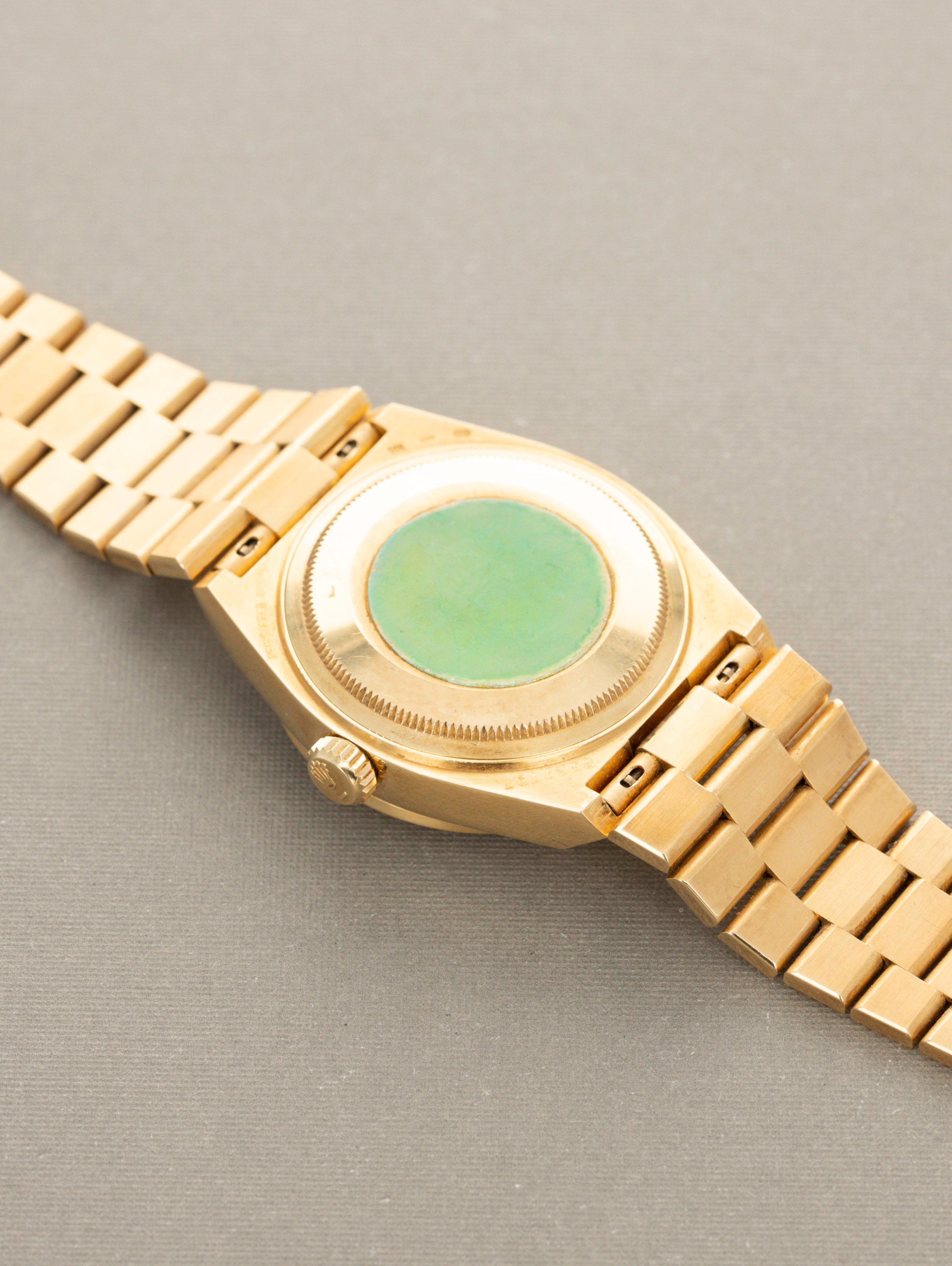 Rolex Day-Date Oysterquartz Ref. 19048 - Sapphire & Diamond String Dial with Papers