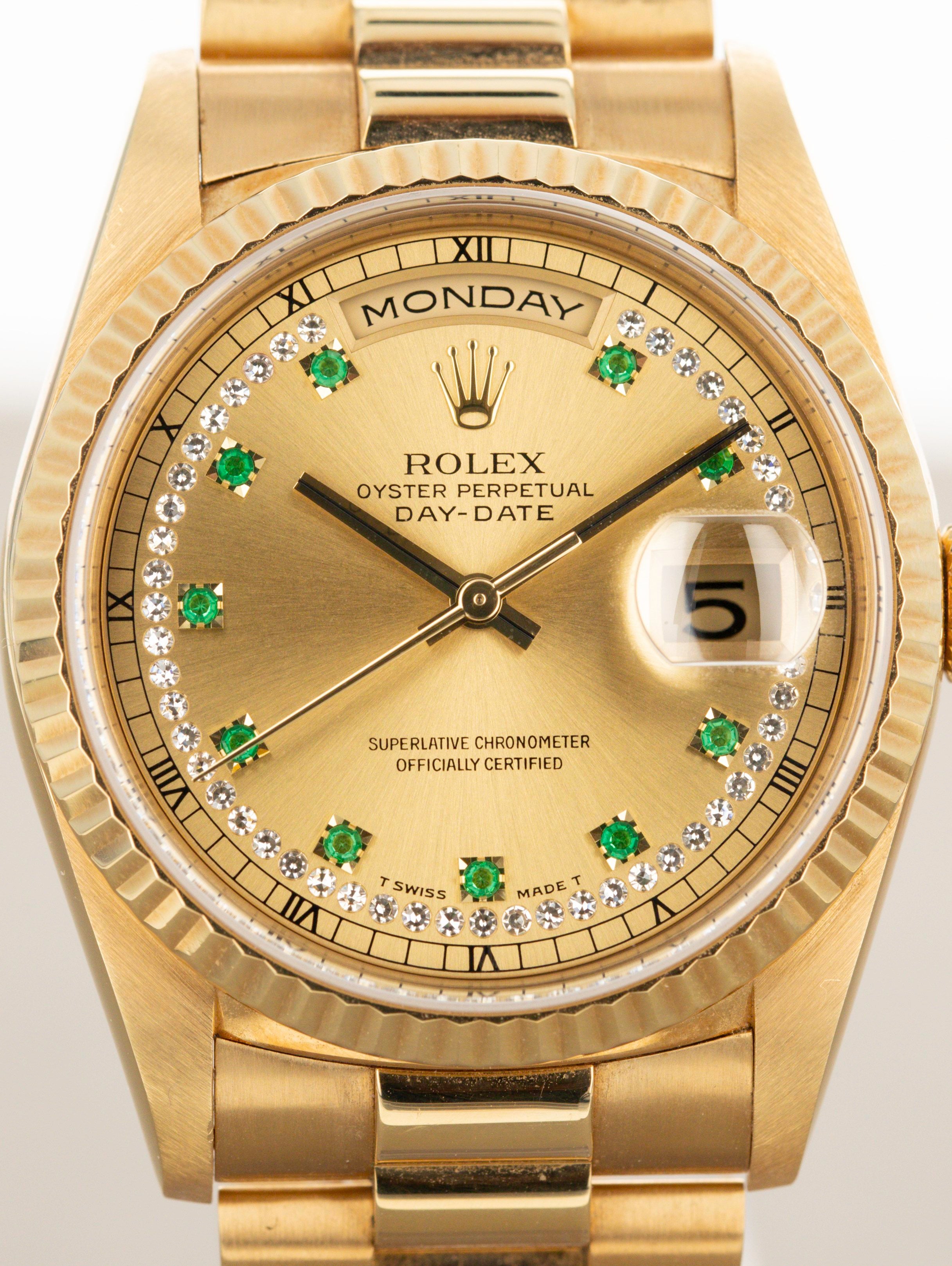 Rolex Day-Date Ref. 18238 Emerald String Dial