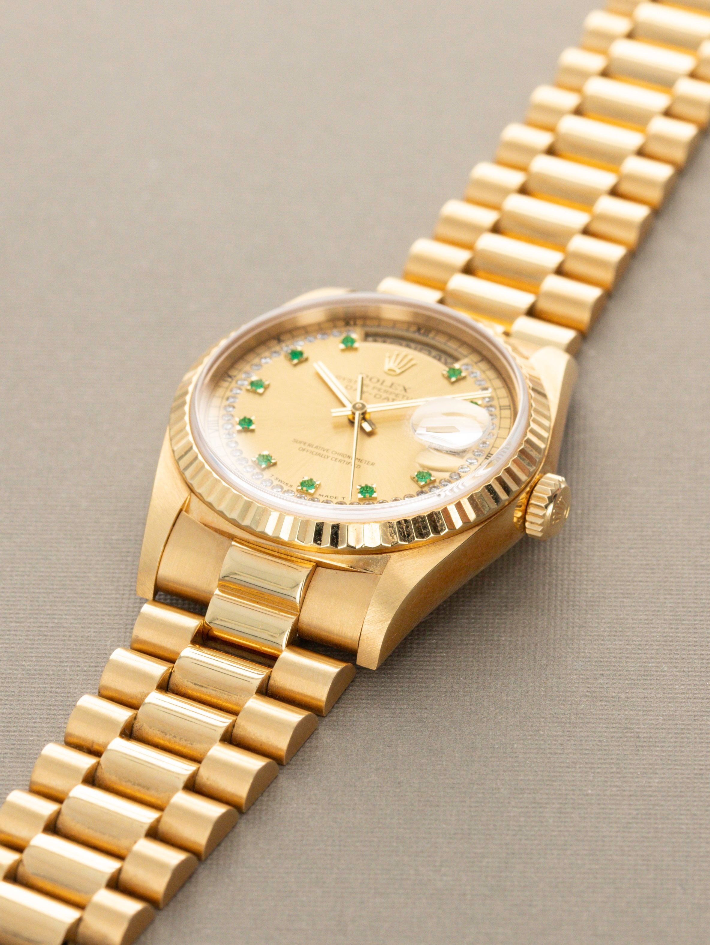 Rolex Day-Date Ref. 18238 Emerald String Dial