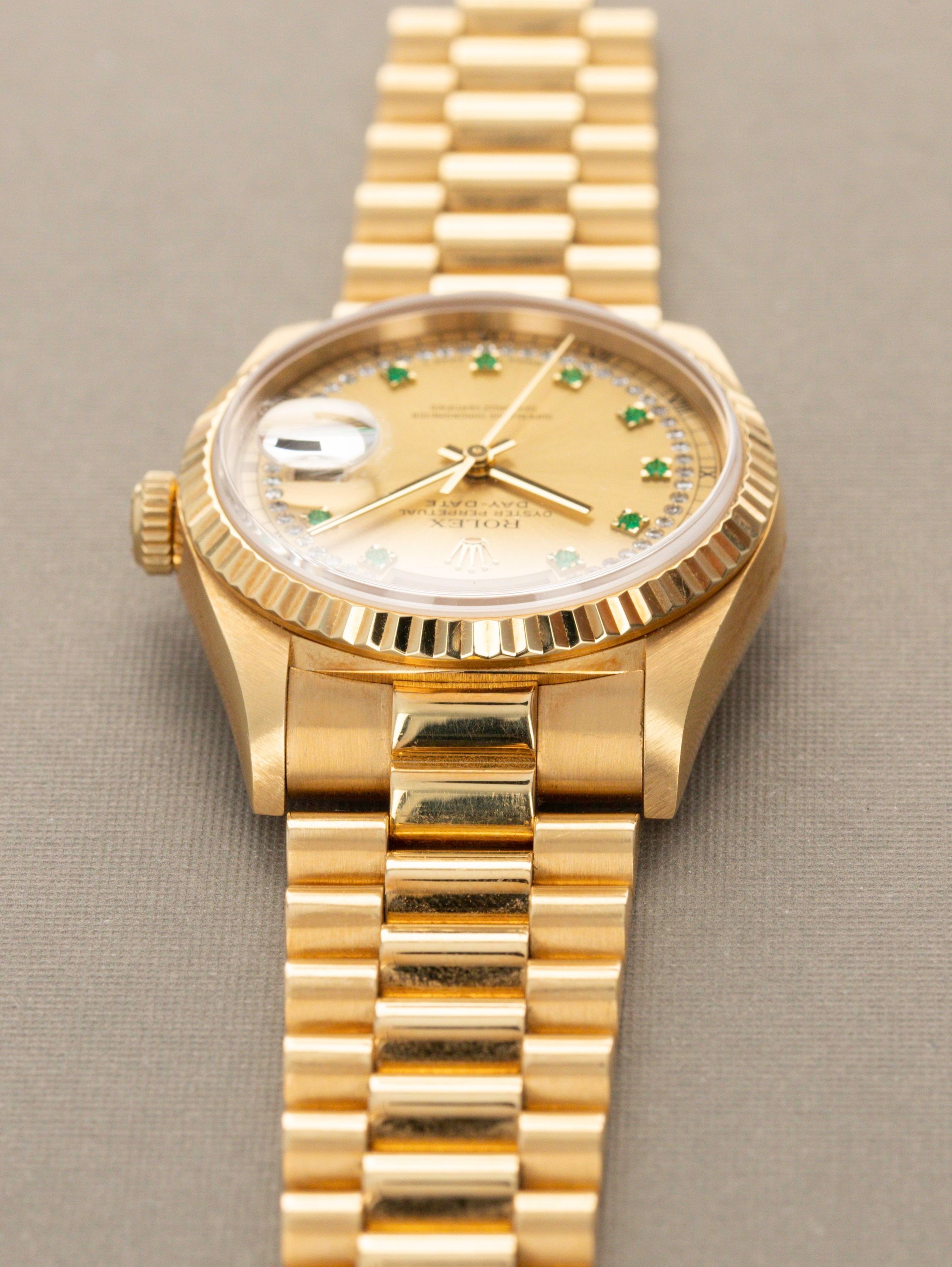 Rolex Day-Date Ref. 18238 Emerald String Dial