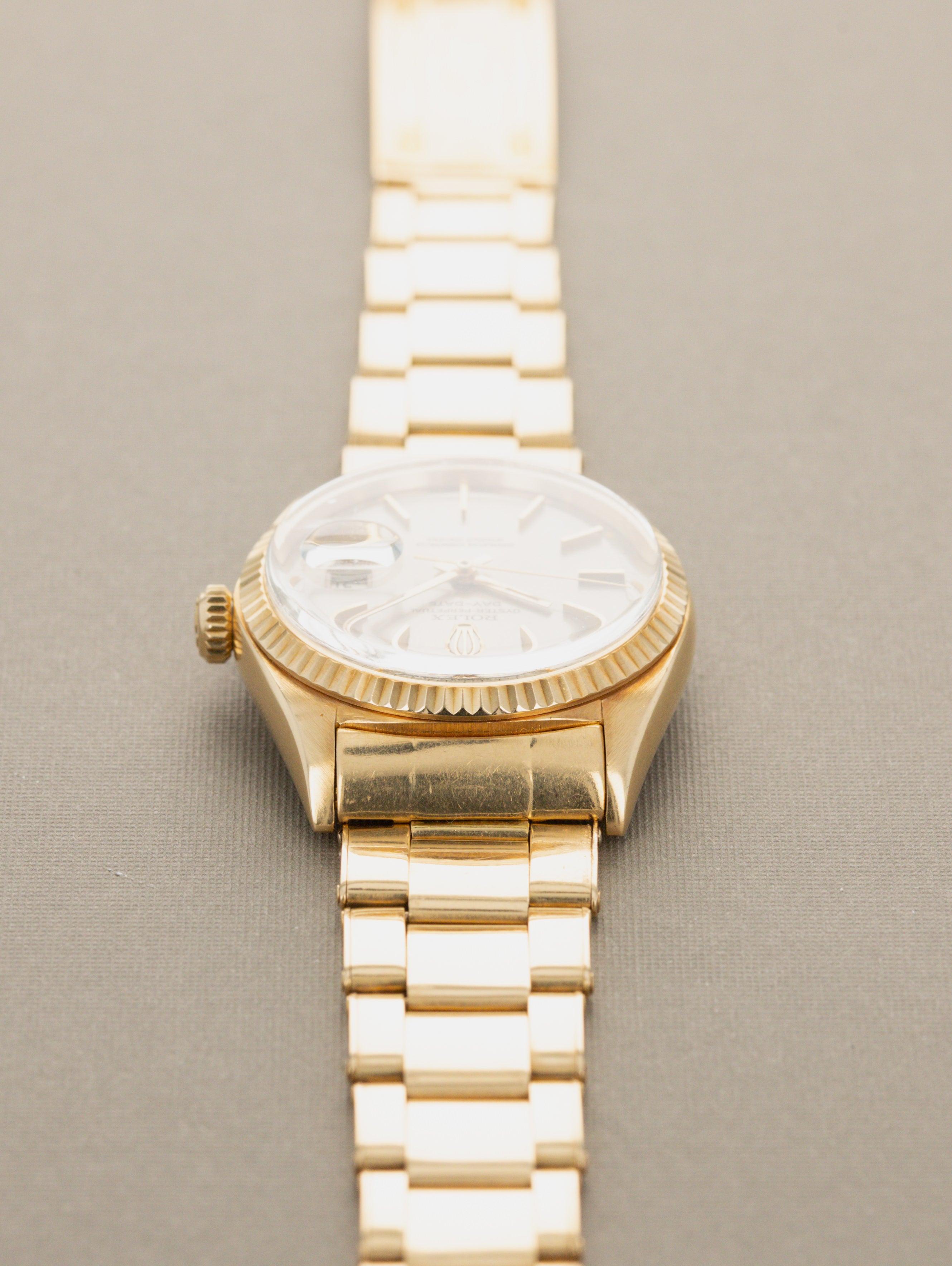 Rolex Day-Date Ref. 1803 - Sunburst Grey Dial w/ Box & Papers