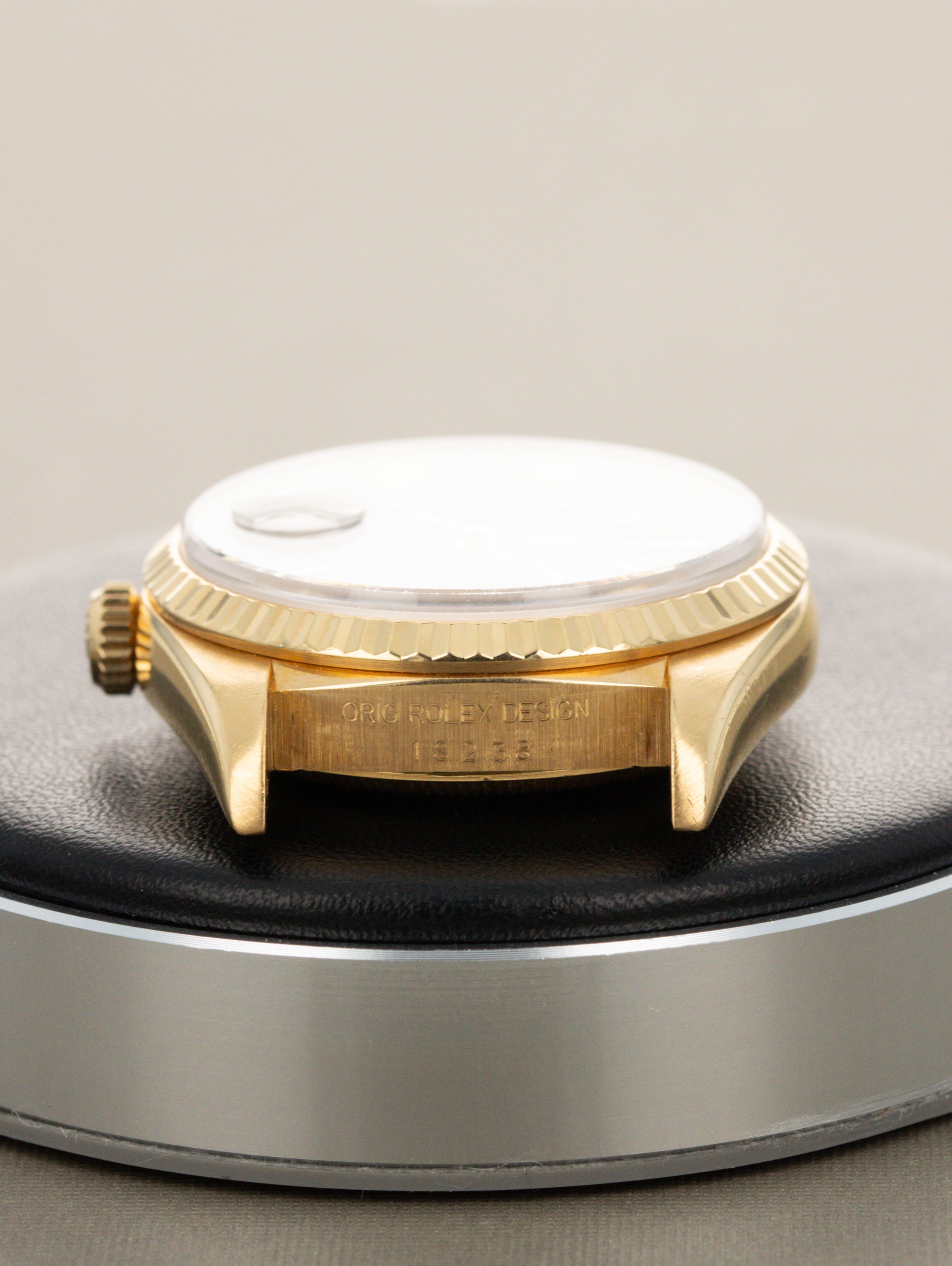 Rolex Day-Date Ref. 18238 - Black 'Sunburst' Dial W/ Rolex Service Card