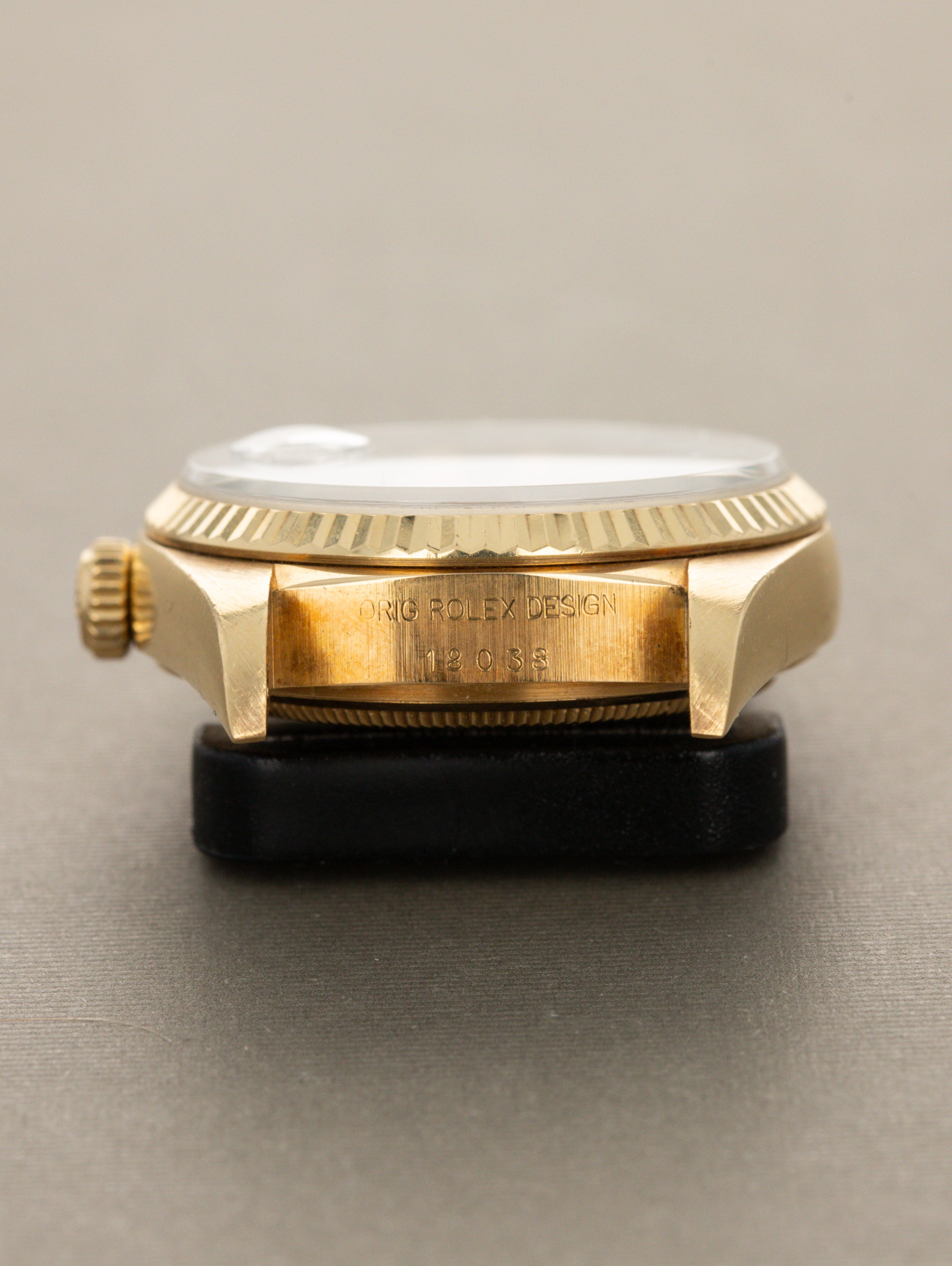 Rolex Day-Date Ref. 18038 - Navy Blue Sunburst Dial Unpolished