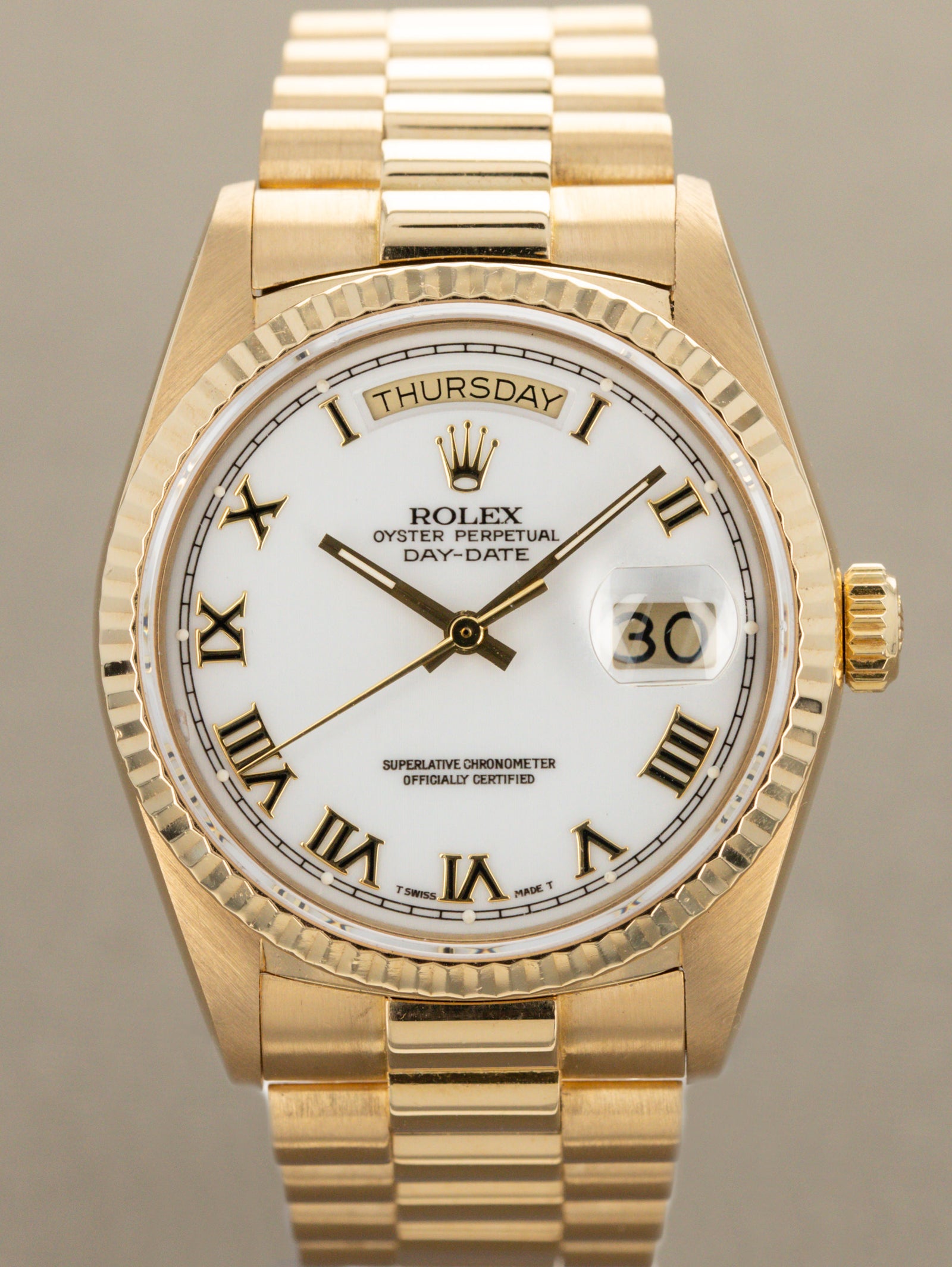 Rolex Day-Date Ref. 18038 - White Roman