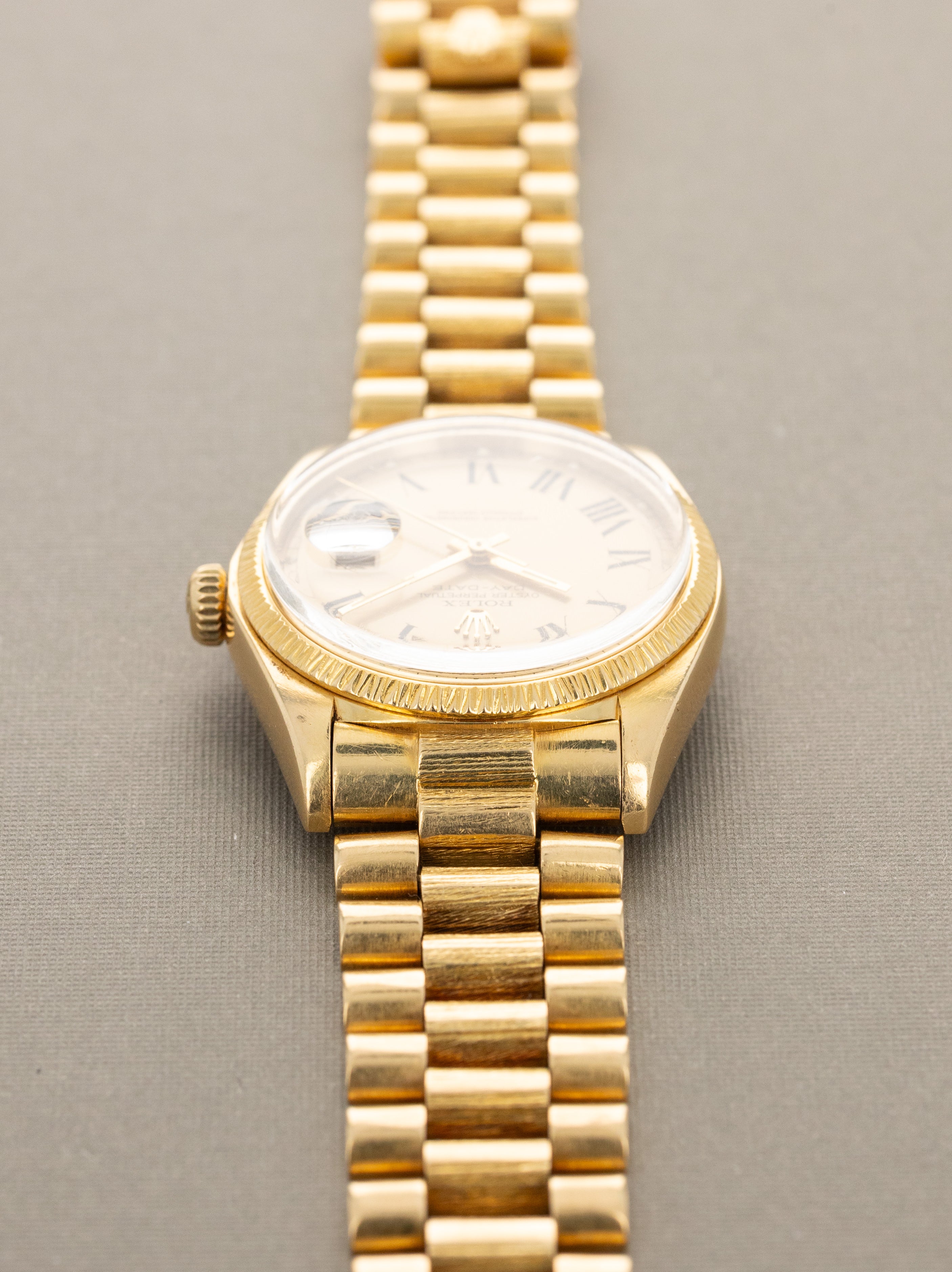 Rolex Day-Date Ref. 1807 'Bark' - Satin Champagne 'Buckley' Dial Unpolished