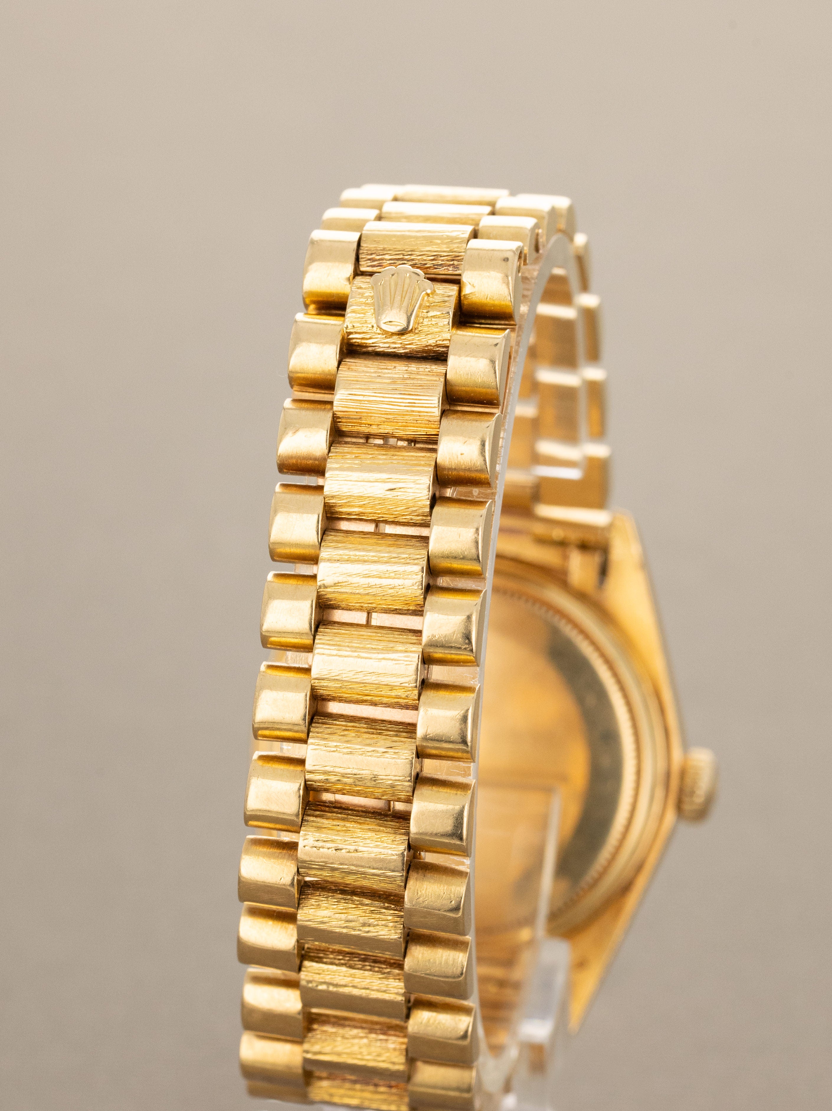 Rolex Day-Date Ref. 1807 'Bark' - Satin Champagne 'Buckley' Dial Unpolished