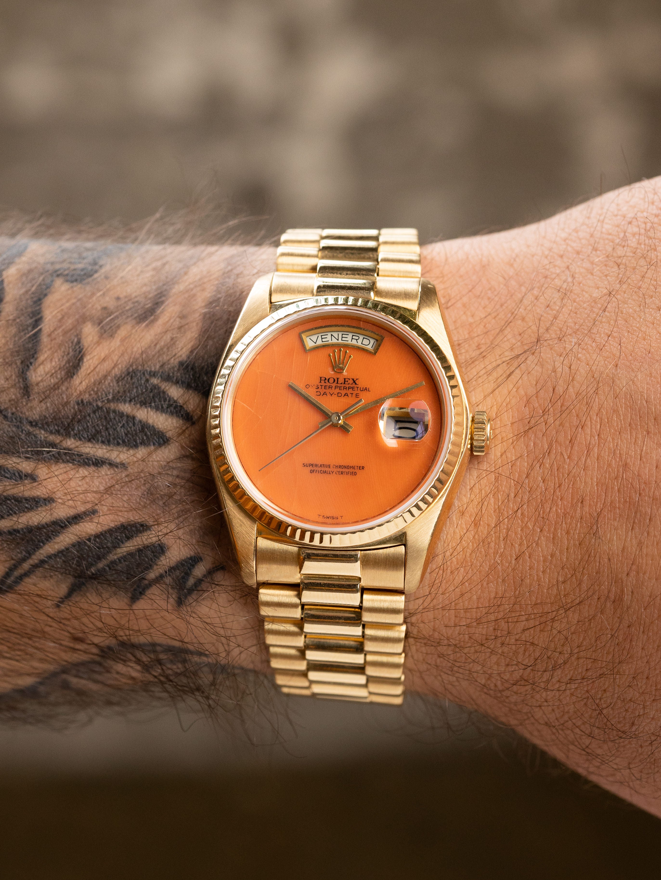 Rolex Day-Date Ref. 18038 - 'Coral' Dial
