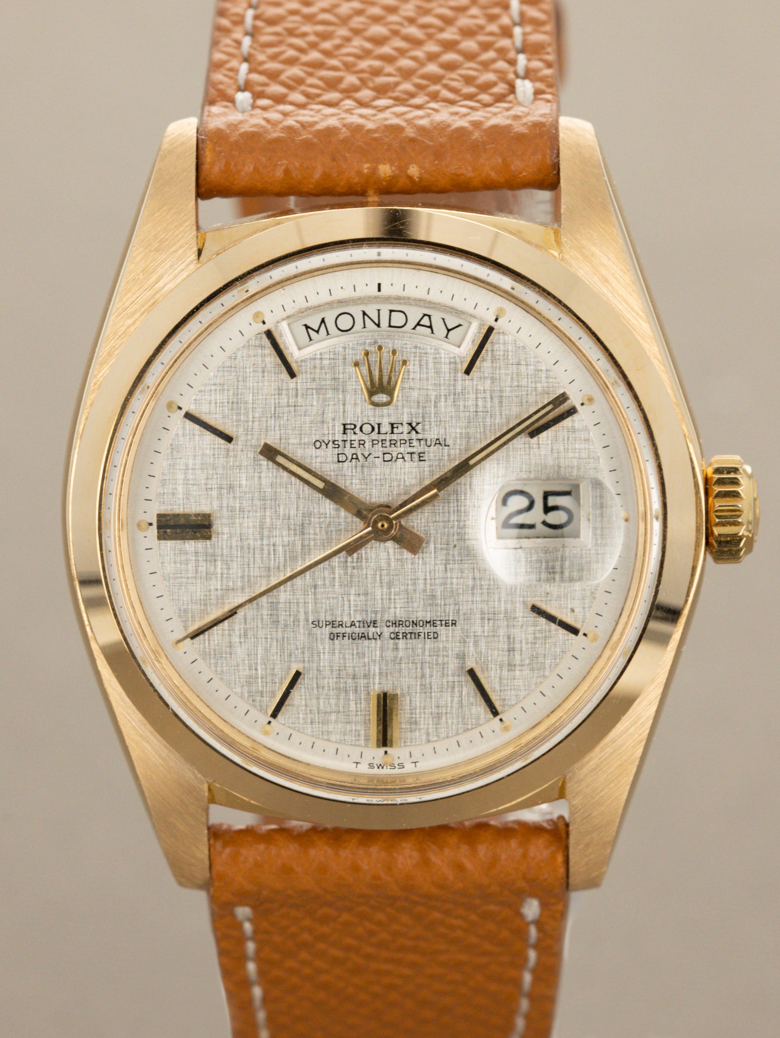 Rolex Day-Date Ref. 1802 - Silver 'Linen' Dial