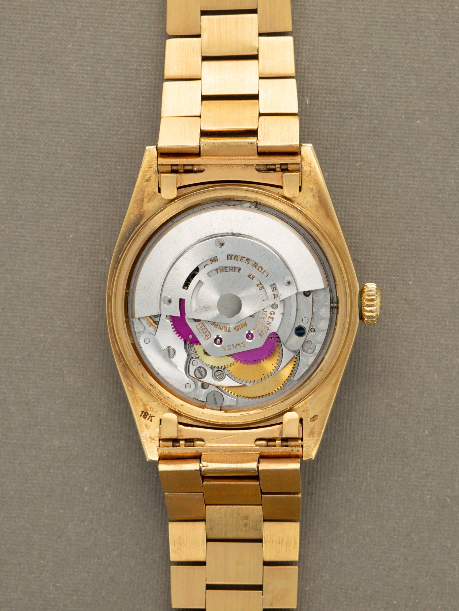 Rolex Day-Date Ref. 1803 - Champagne 'Linen Non-Luminous' Dial Unpolished W/ Box & Papers