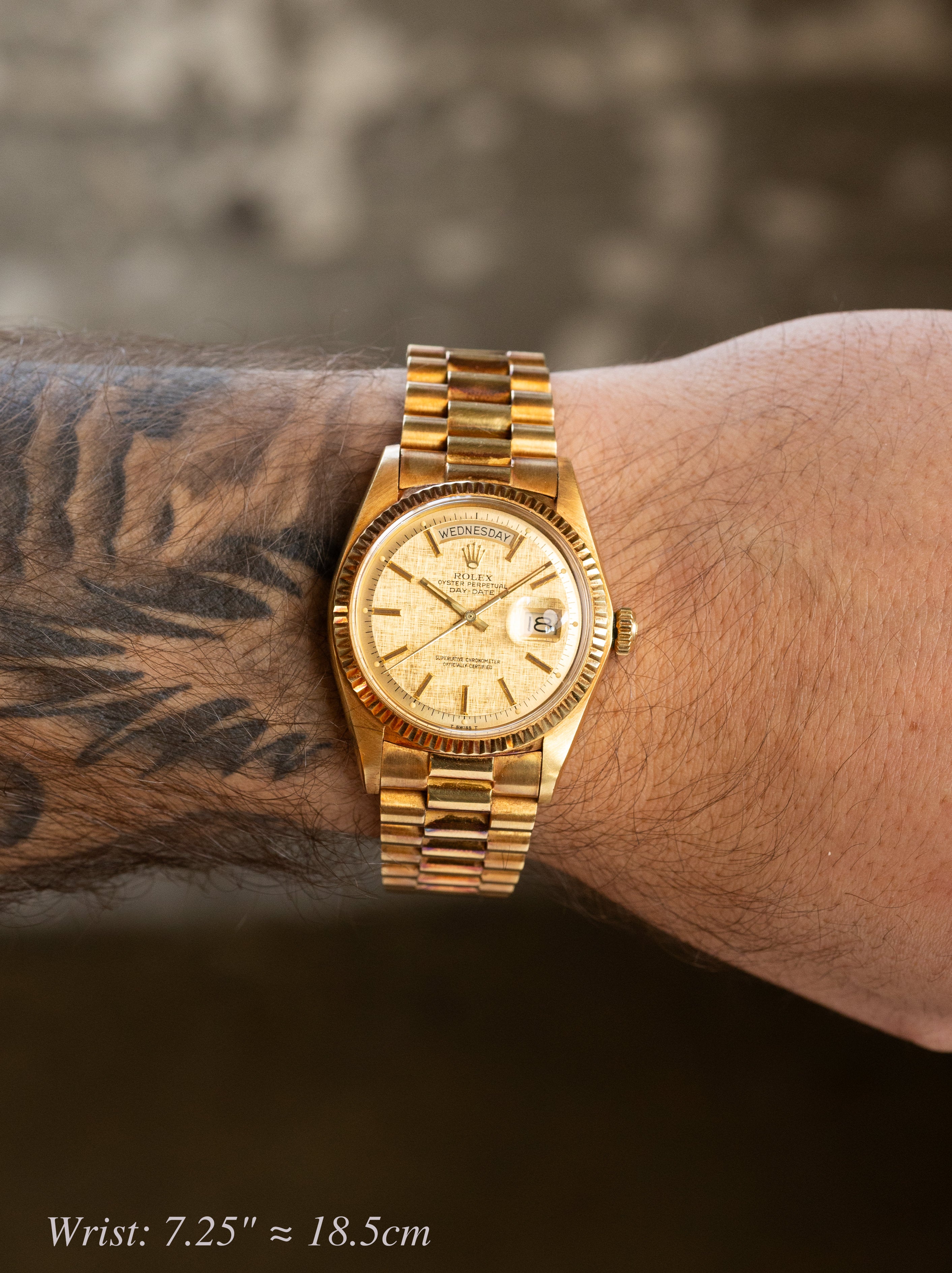 Rolex Day-Date Ref. 1803 - Champagne 'Linen' Dial Unpolished