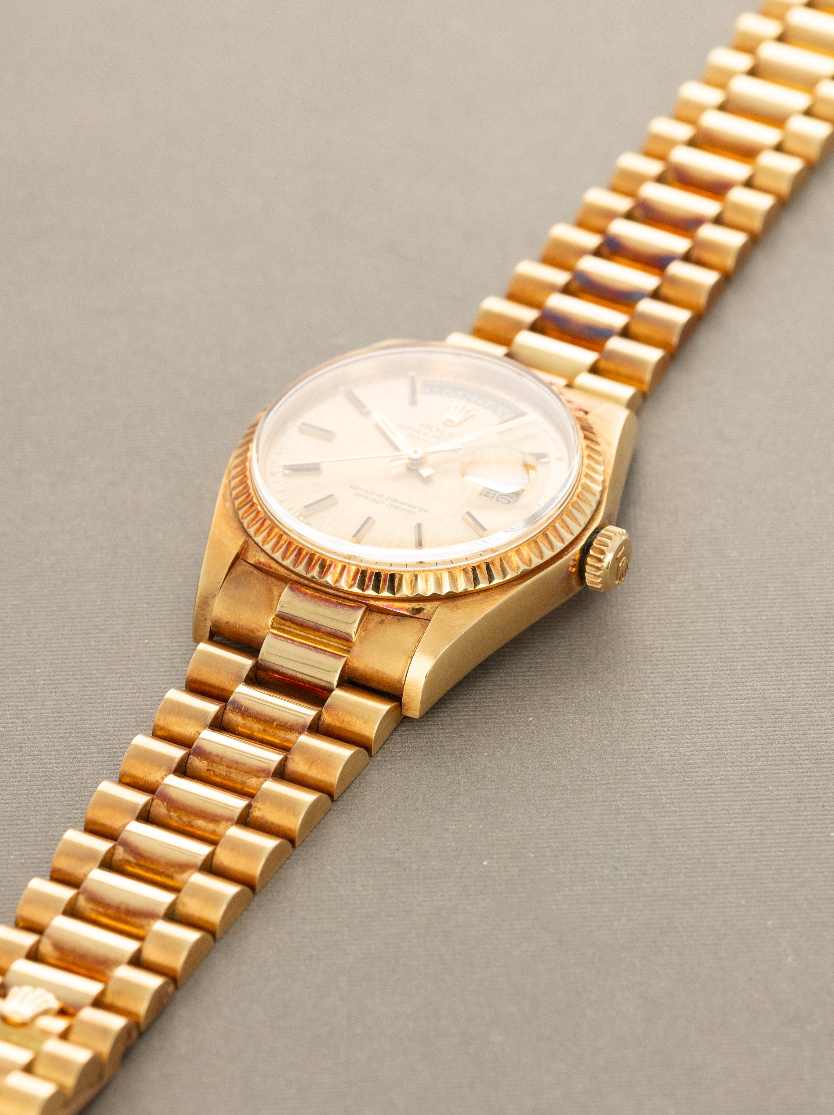 Rolex Day-Date Ref. 1803 - Champagne 'Linen' Dial Unpolished