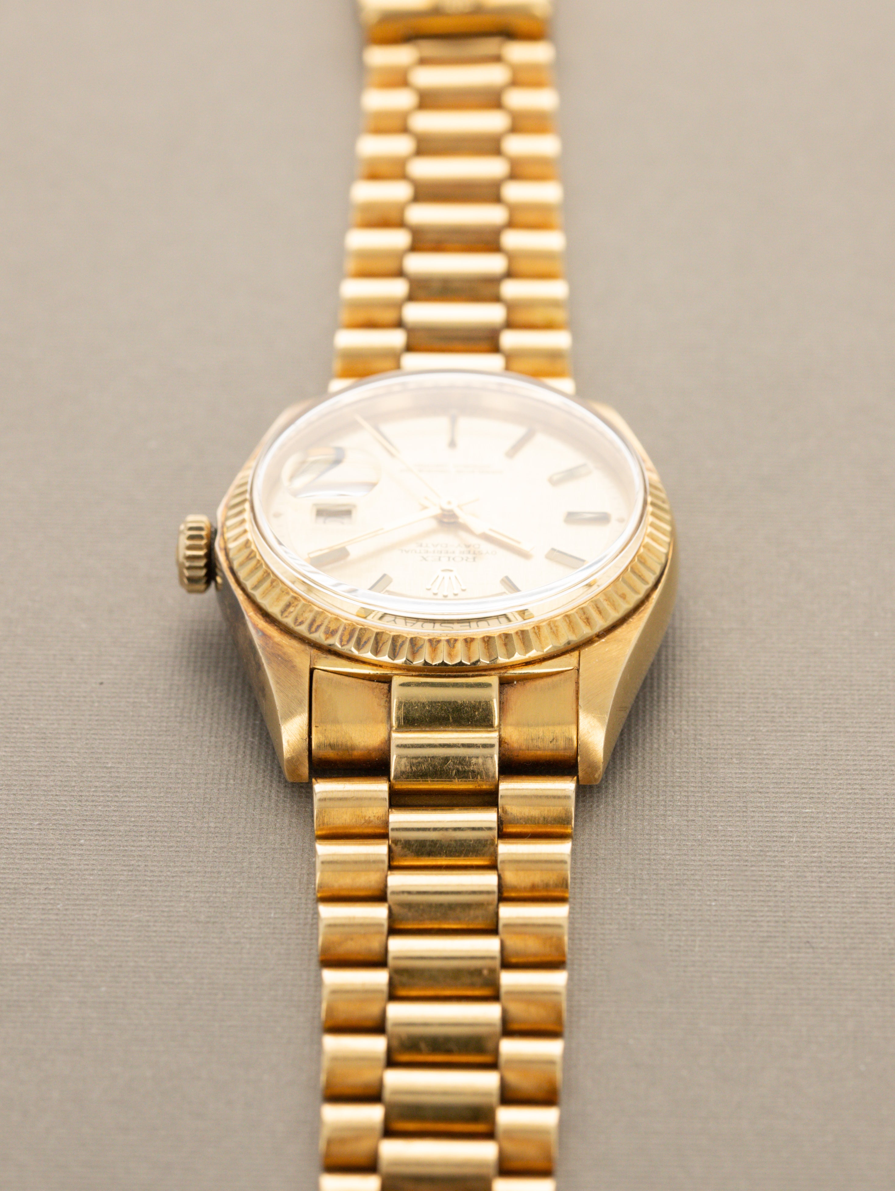 Rolex Day-Date Ref. 1803 - Champagne 'Linen Sigma' Dial Unpolished