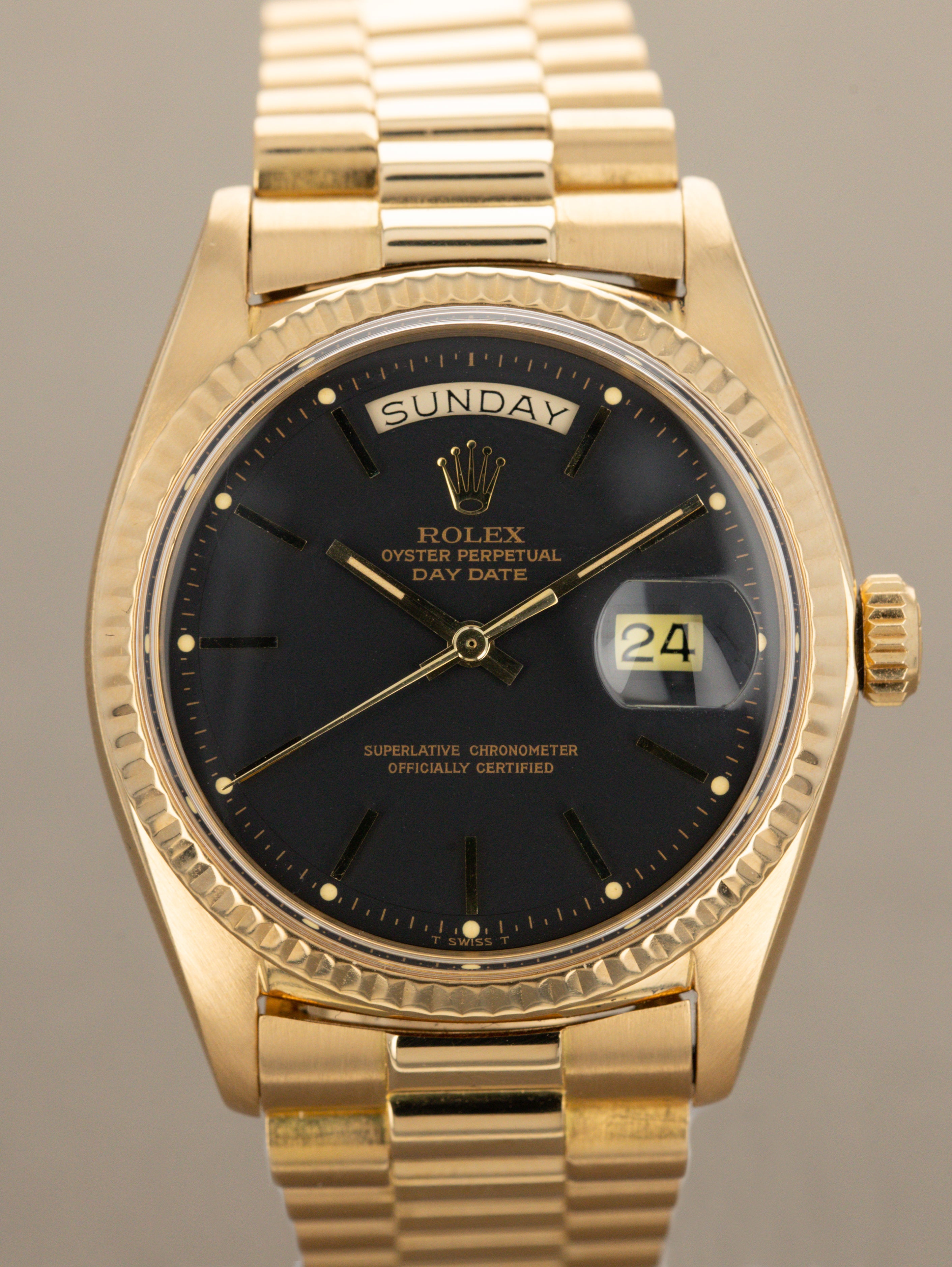 Rolex Day-Date Ref. 1803 - Matte Black Dial
