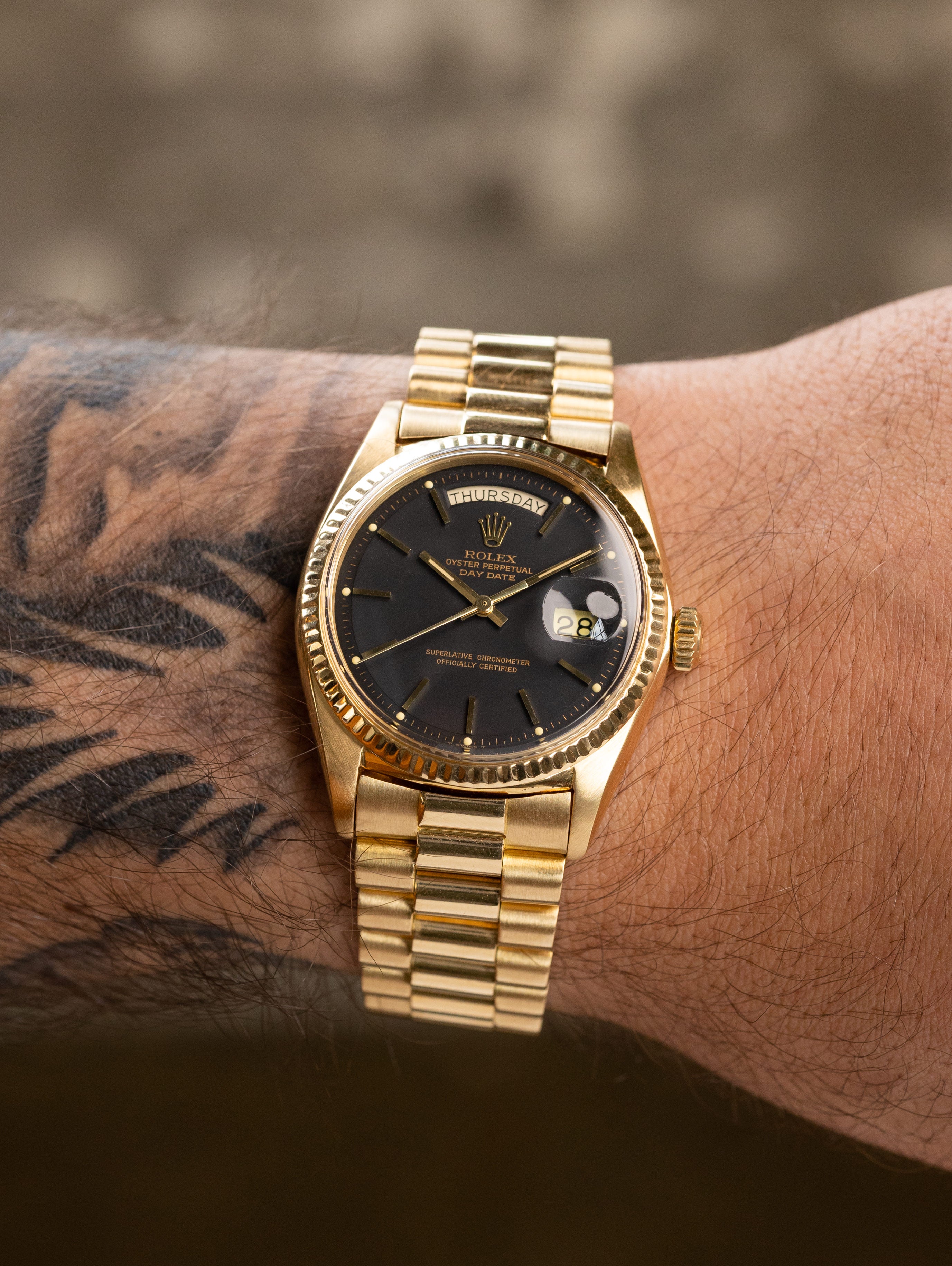 Rolex Day-Date Ref. 1803 - Matte Black Dial