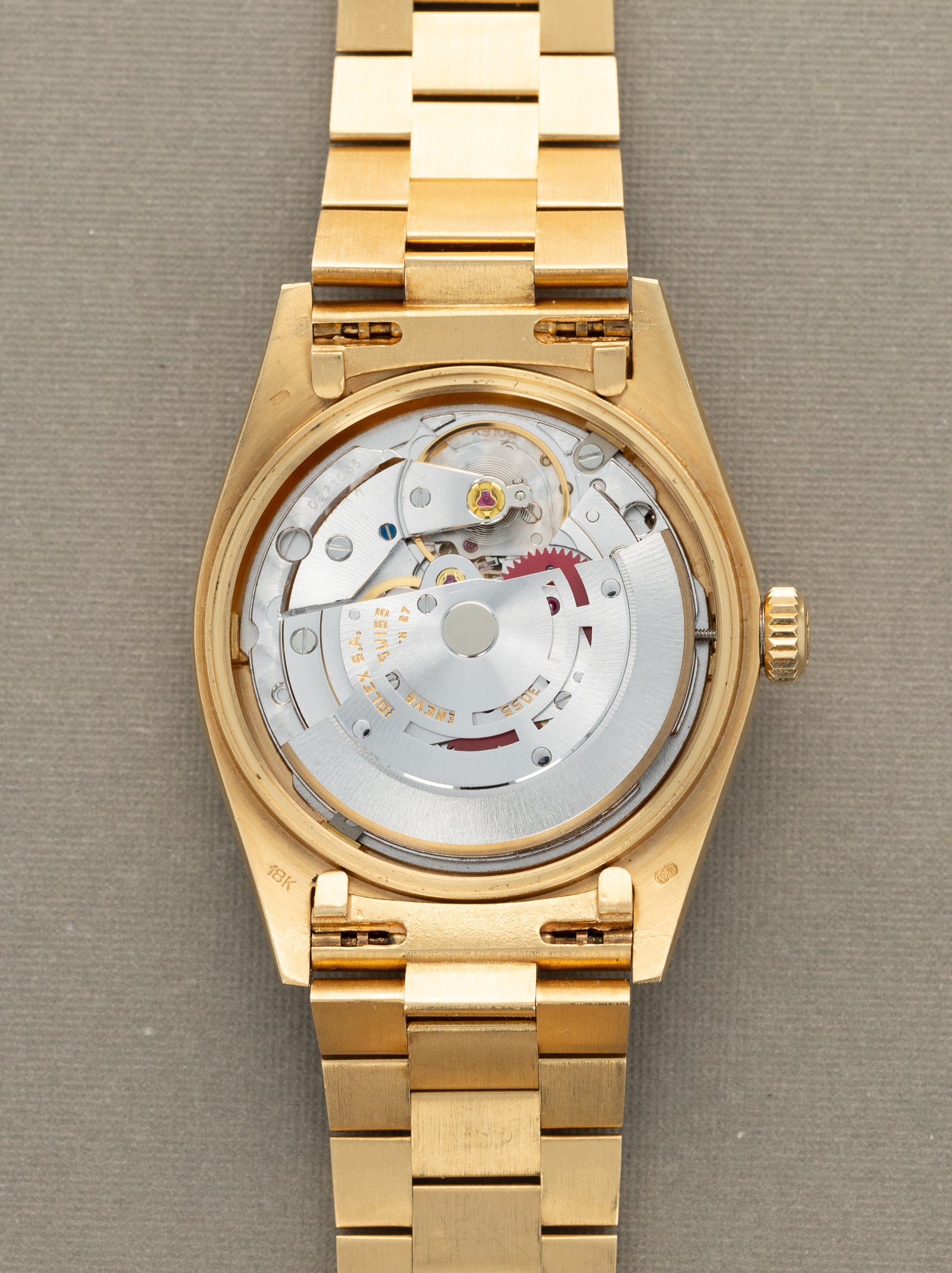 Rolex Day-Date Ref. 18038 - Oxblood 'Stella' Dial Retailed by Van Cleef & Arpels Unpolished