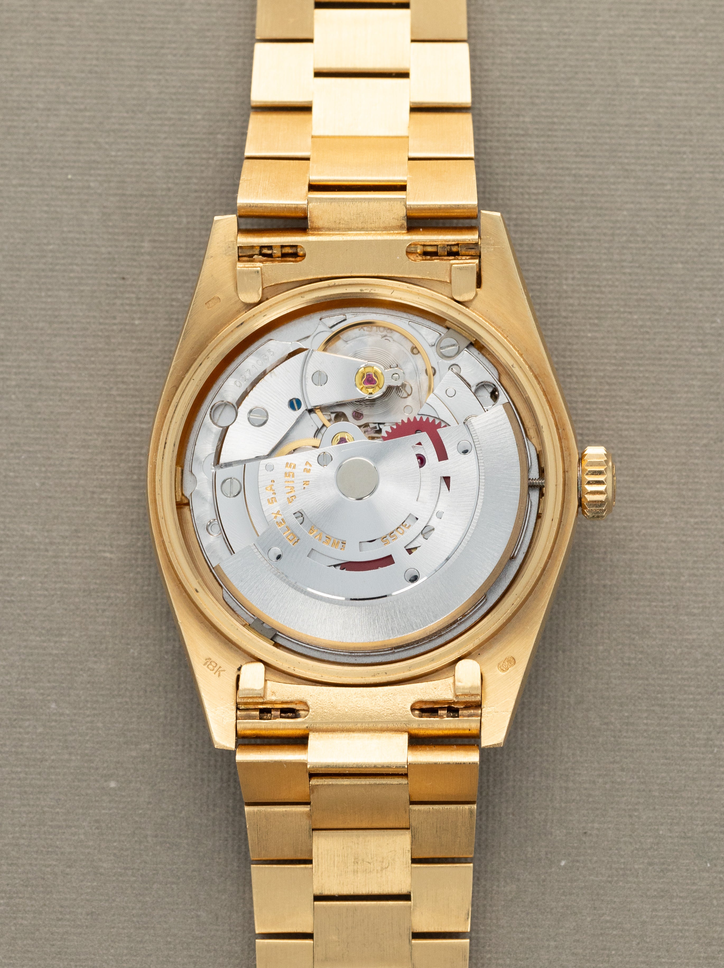 Rolex Day-Date Ref. 18038 - Oxblood 'Stella' Dial Retailed by Van Cleef & Arpels Unpolished