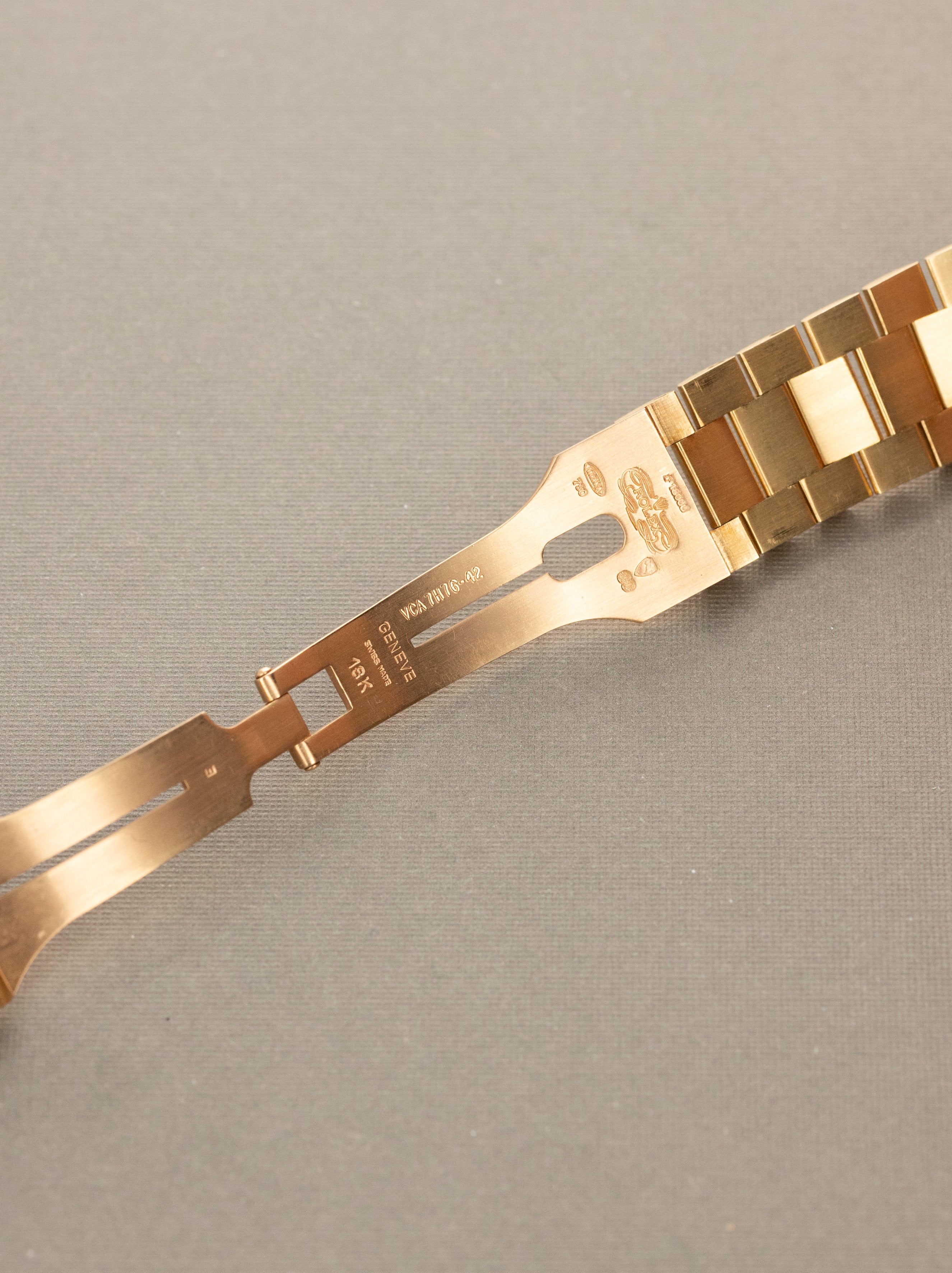 Rolex Day-Date Ref. 18038 - Oxblood 'Stella' Dial Retailed by Van Cleef & Arpels Unpolished