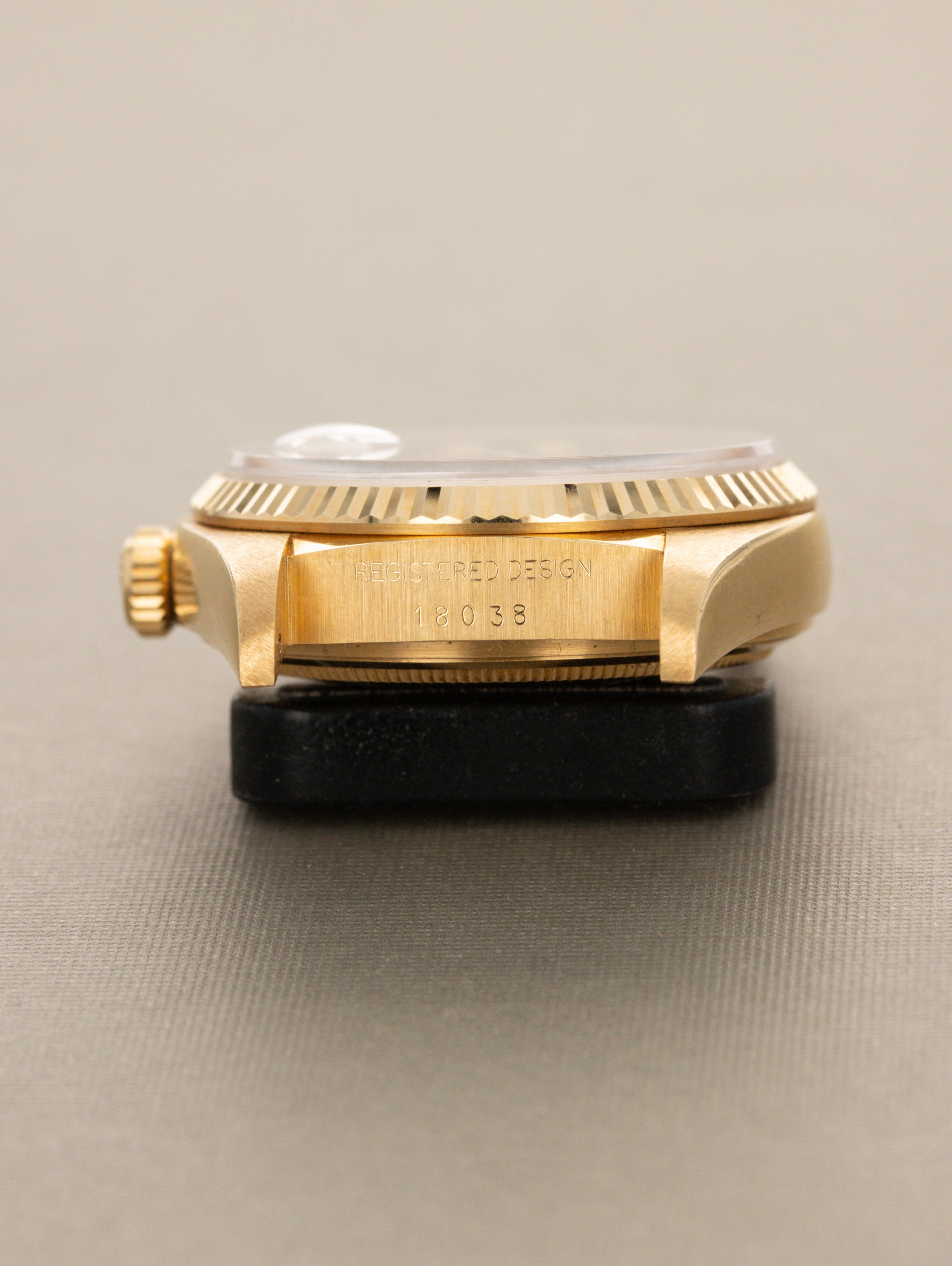 Rolex Day-Date Ref. 18038 - Oxblood 'Stella' Dial Retailed by Van Cleef & Arpels Unpolished