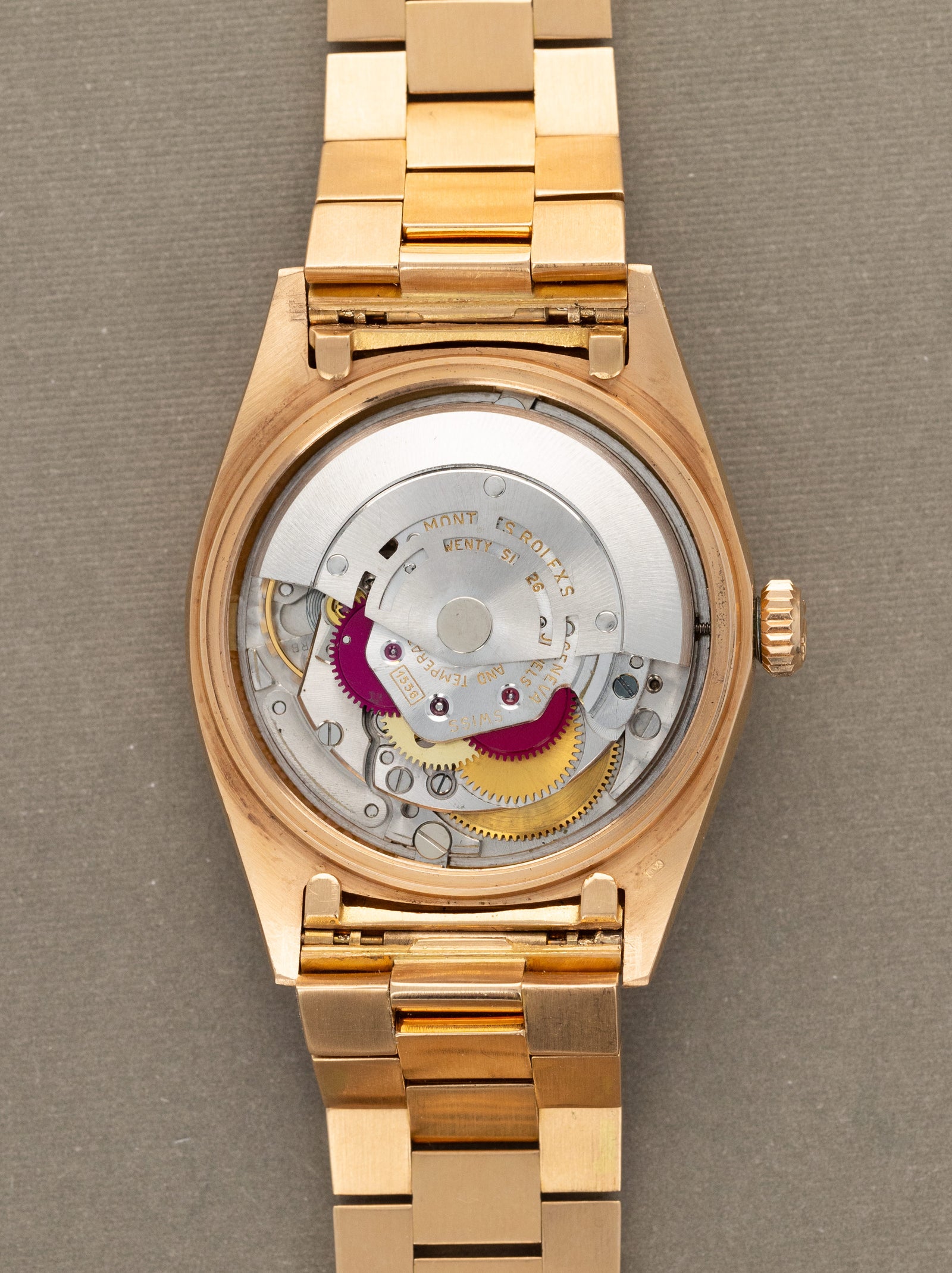 Rolex Day-Date Ref. 1803 - Rose Gold w/ Silver 'Guilloche' Dial Unpolished