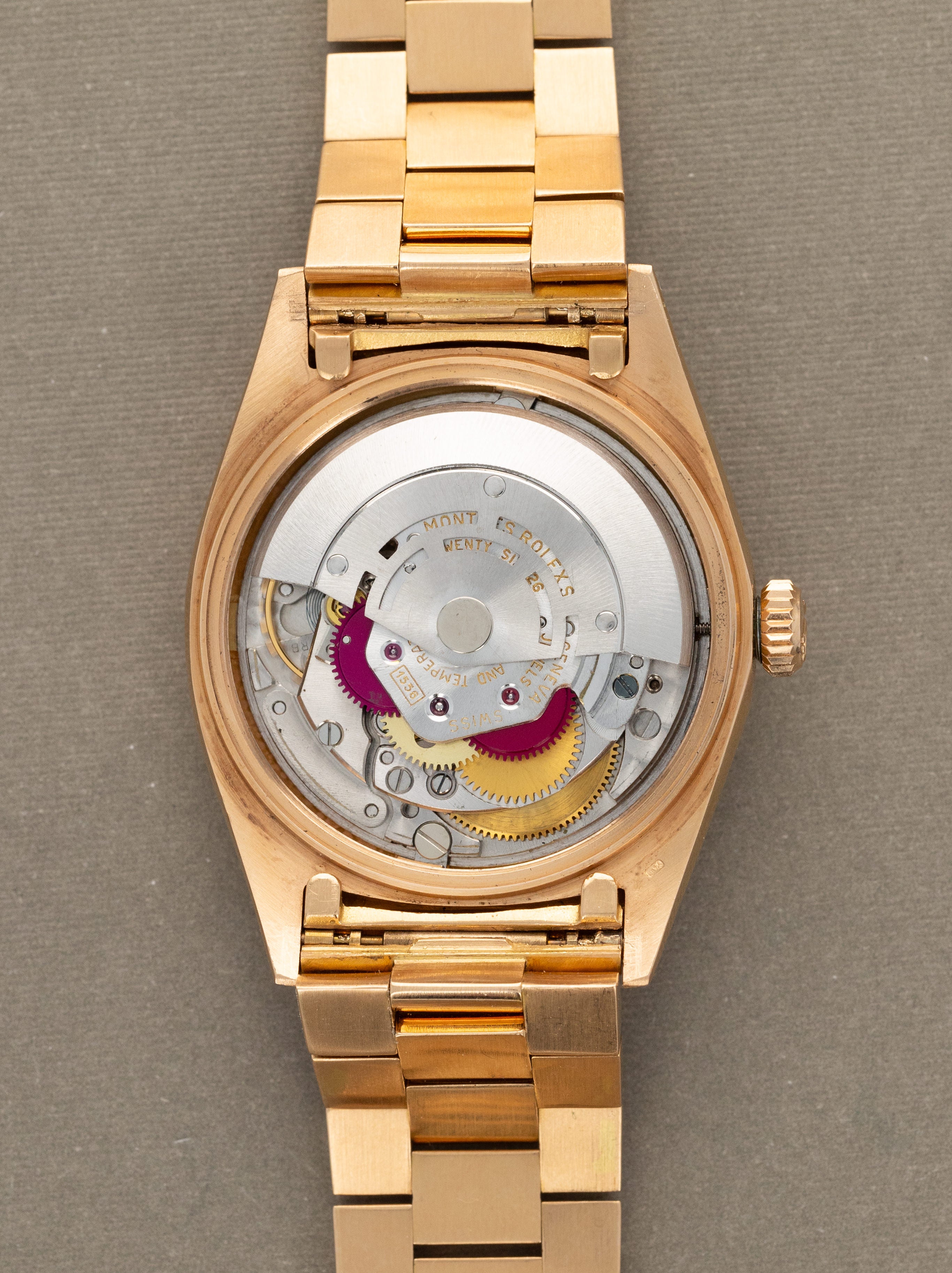 Rolex Day-Date Ref. 1803 - Rose Gold w/ Silver 'Guilloche' Dial Unpolished