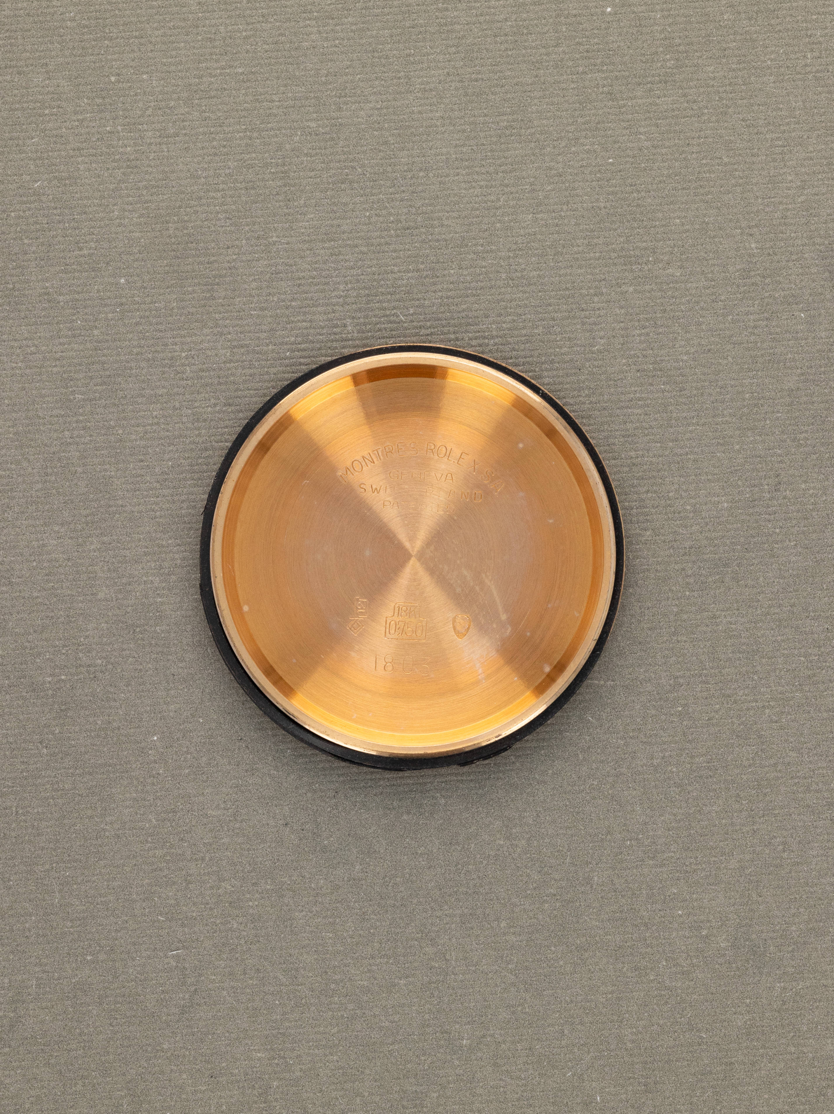 Rolex Day-Date Ref. 1803 - Rose Gold w/ Silver 'Guilloche' Dial Unpolished