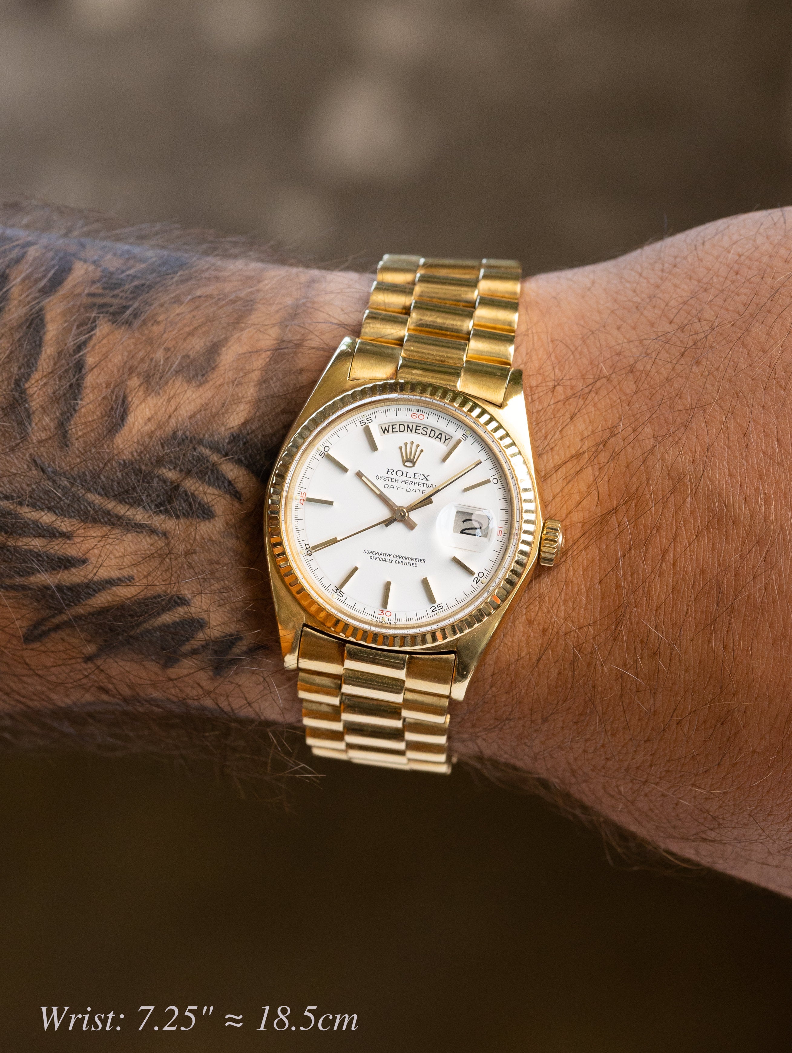 Rolex Day-Date Ref. 1803 - Matte White 'Red Quarter' Dial