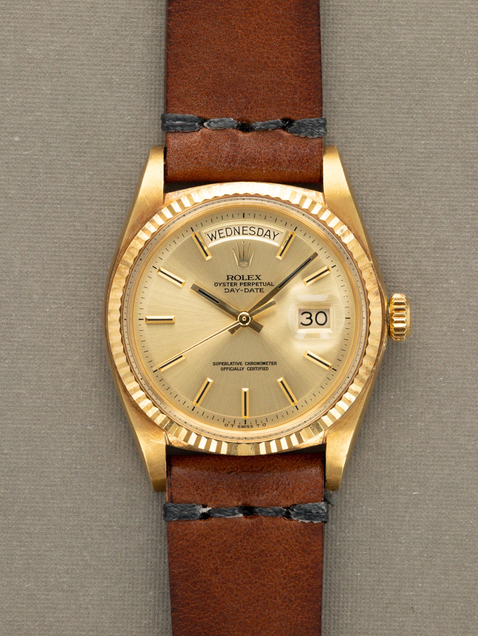 Rolex Day-Date Ref. 1803 - Non-Luminous Champagne 'Sigma' Dial Unpolished