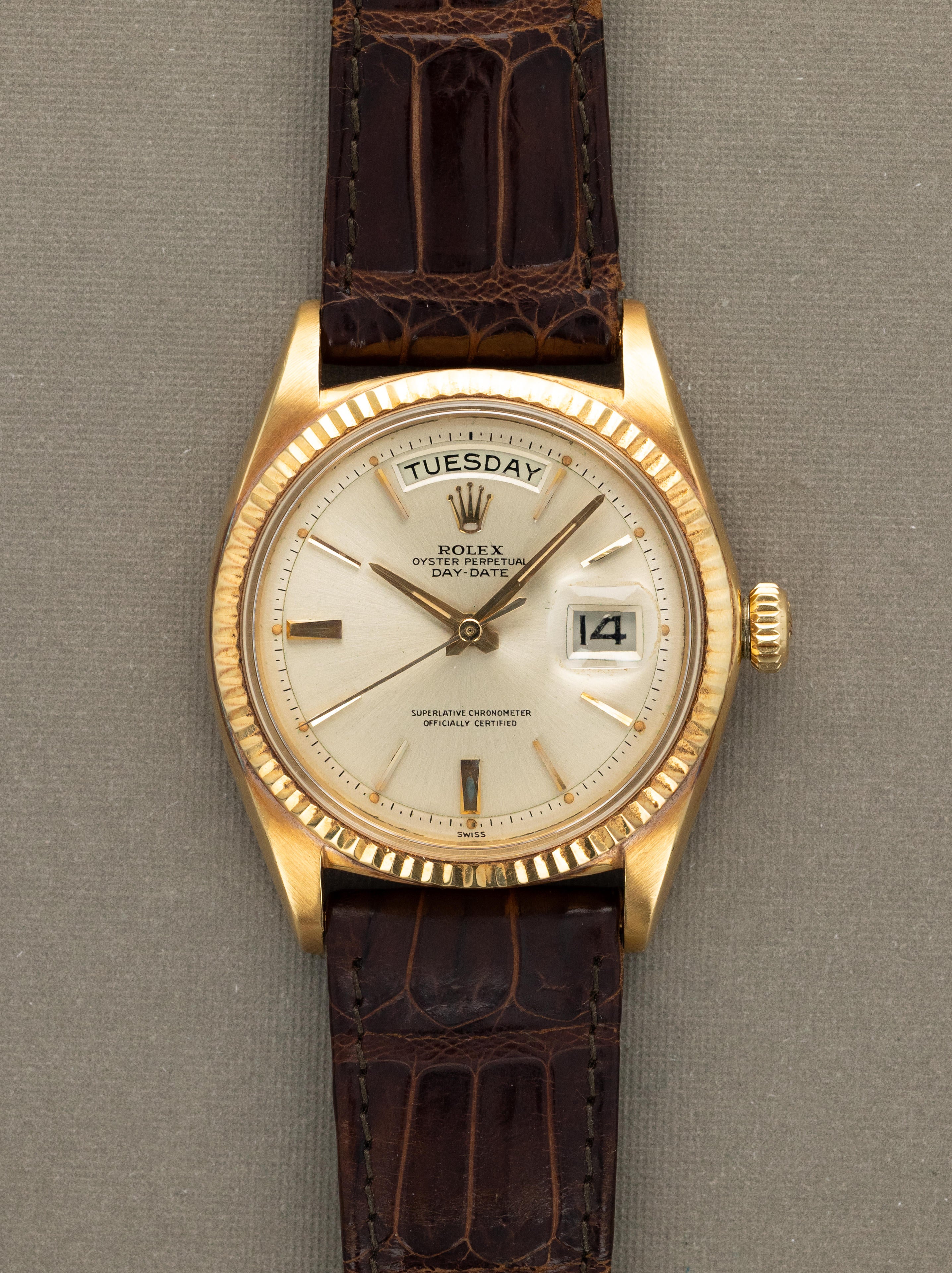 Rolex Day-Date Ref. 1803 - Sunburst Silver 'Swiss Only' Dial