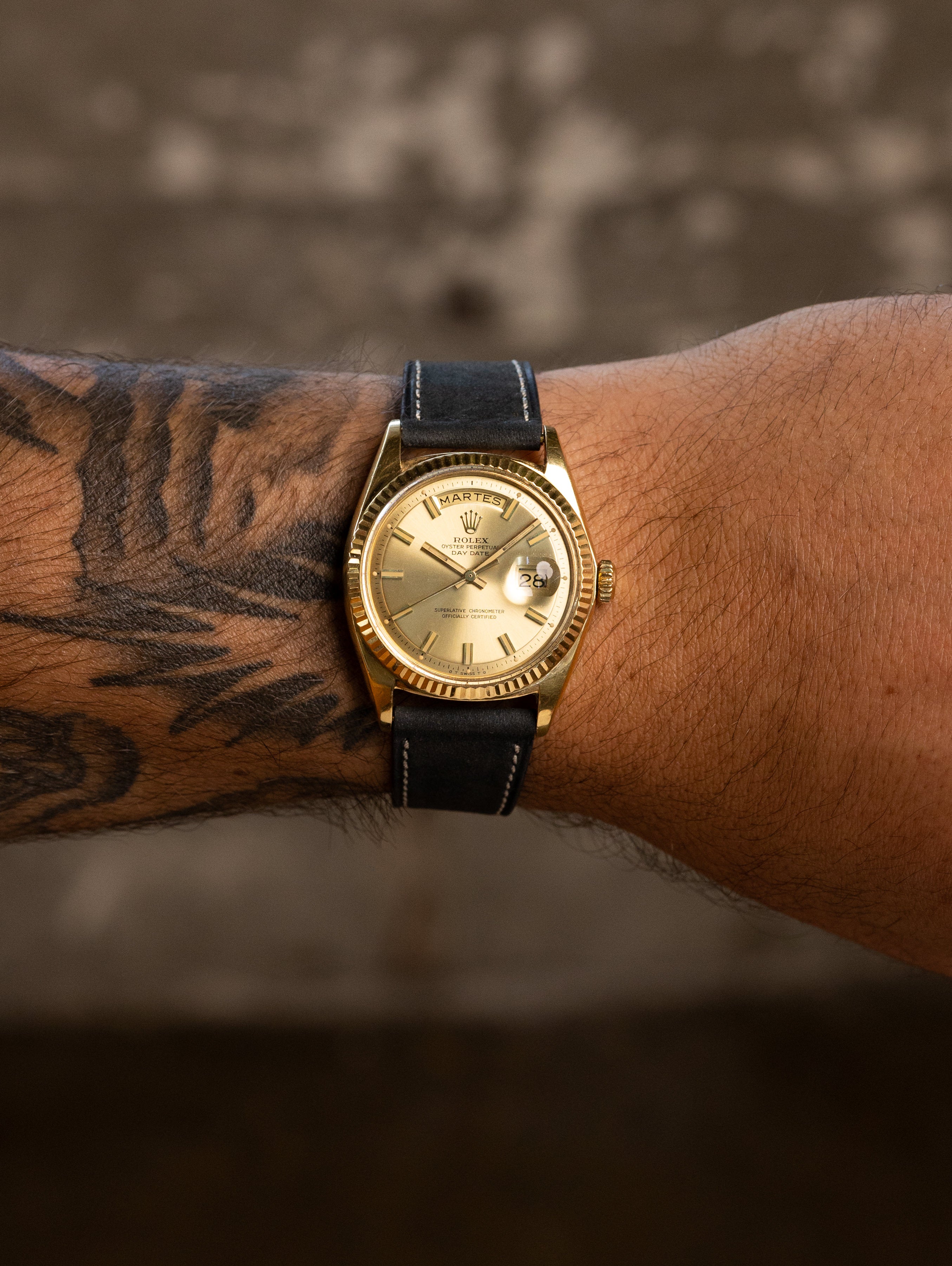 Rolex Day-Date Ref. 1803 - Sunburst Champagne 'Wide Boy-Sigma' Dial