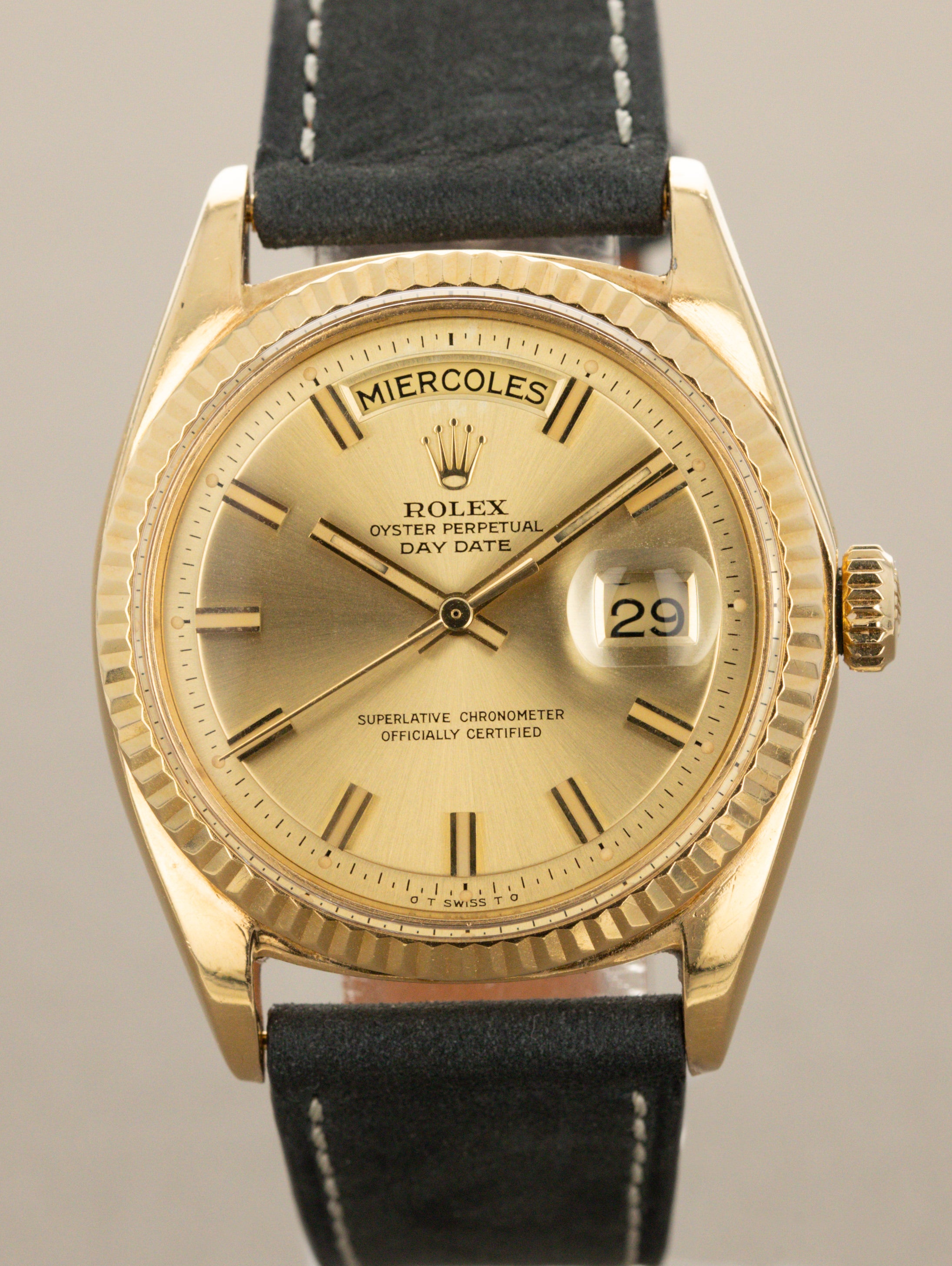 Rolex Day-Date Ref. 1803 - Sunburst Champagne 'Wide Boy-Sigma' Dial