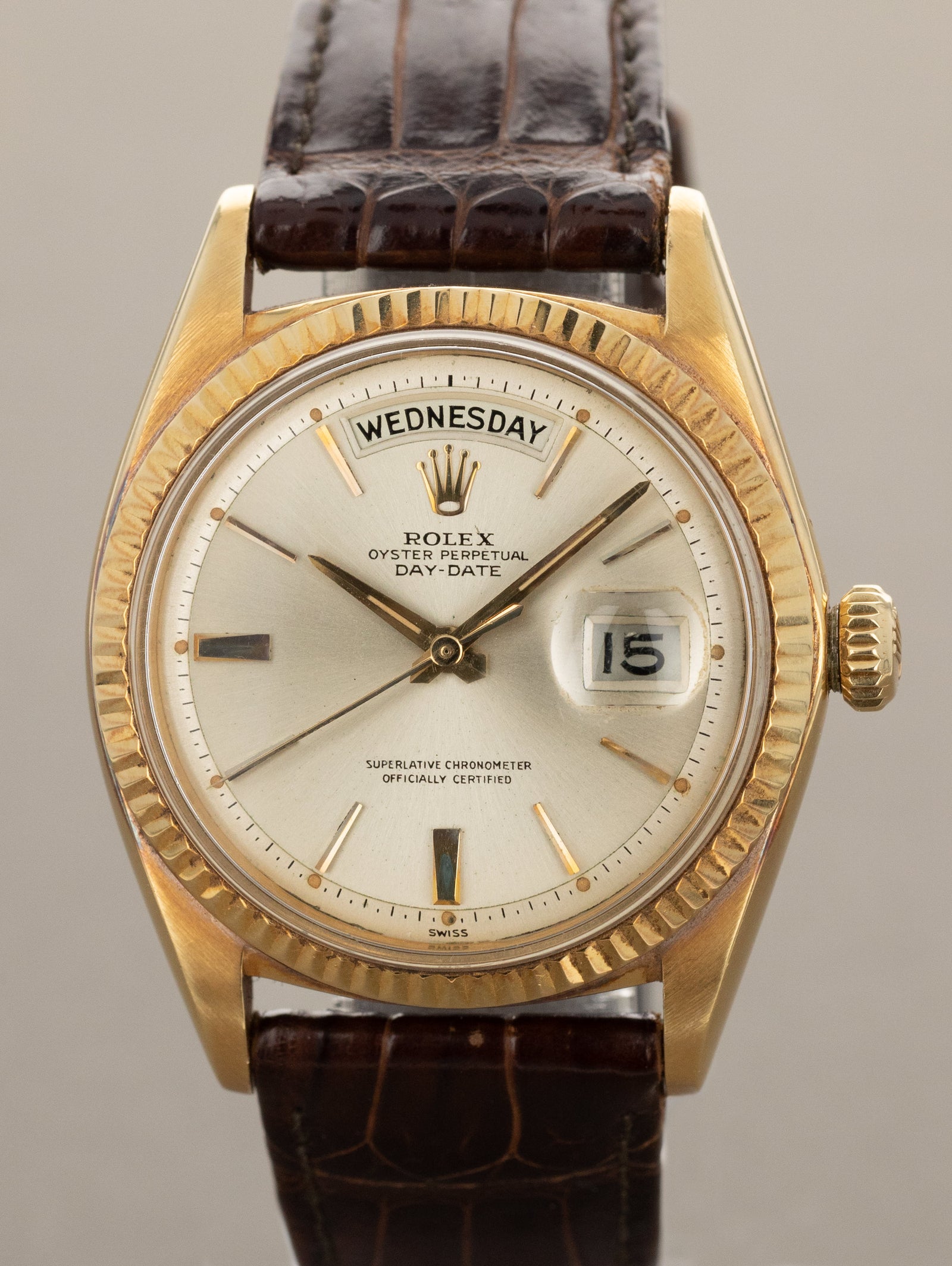 Rolex Day-Date Ref. 1803 - Sunburst Silver 'Swiss Only' Dial