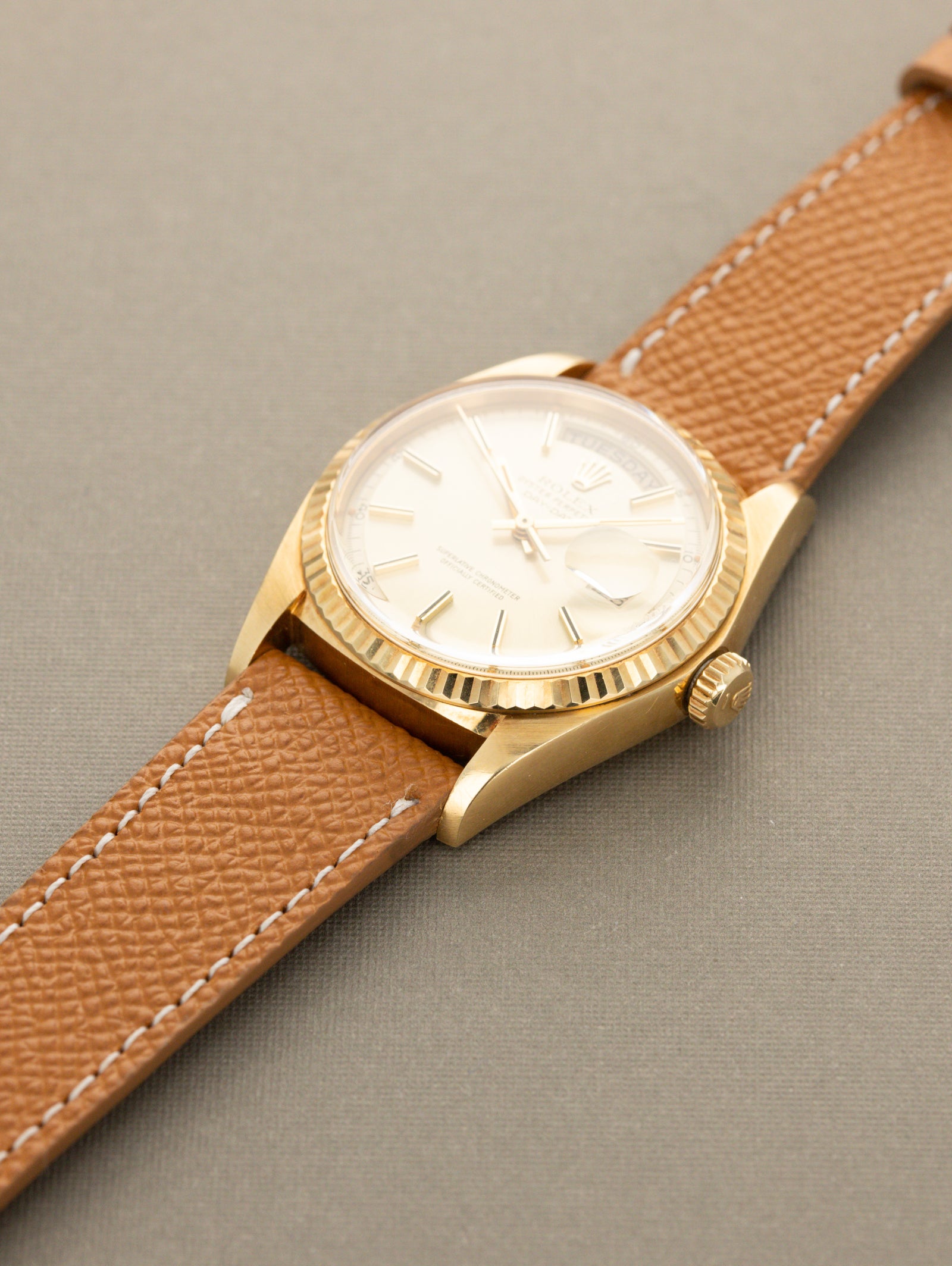 Rolex Day-Date Ref. 1803 - Sunburst Champagne Dial w/ Box & Papers Unpolished