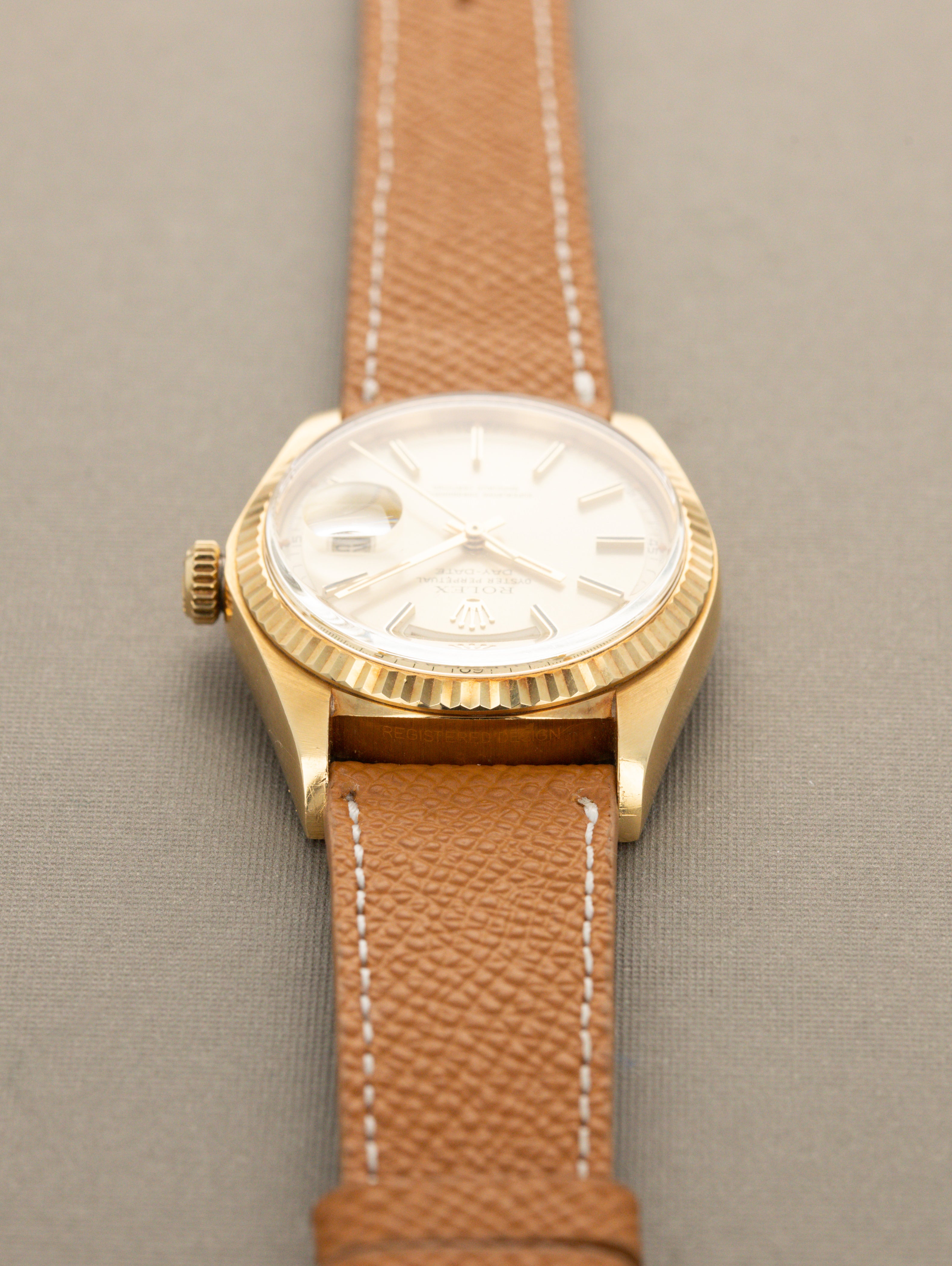 Rolex Day-Date Ref. 1803 - Sunburst Champagne Dial w/ Box & Papers Unpolished
