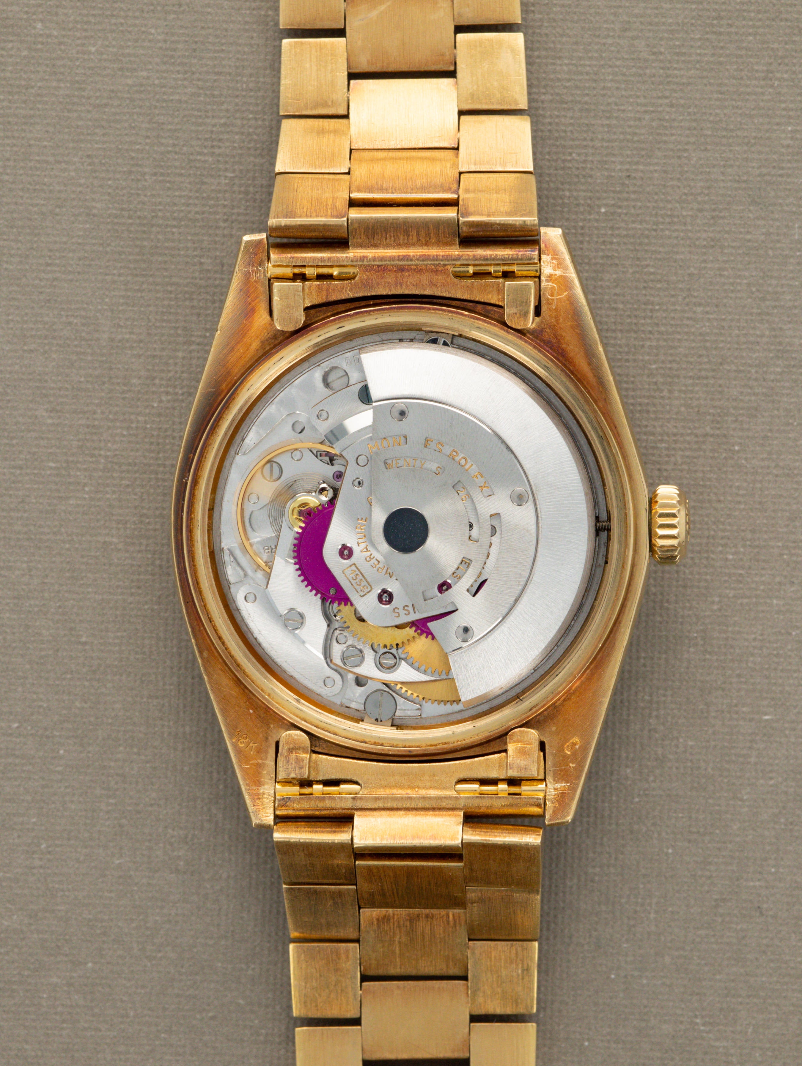 Rolex Day-Date Ref. 1803 - Non-Luminous Sunburst Champagne Dial w/ Box Papers Unpolished