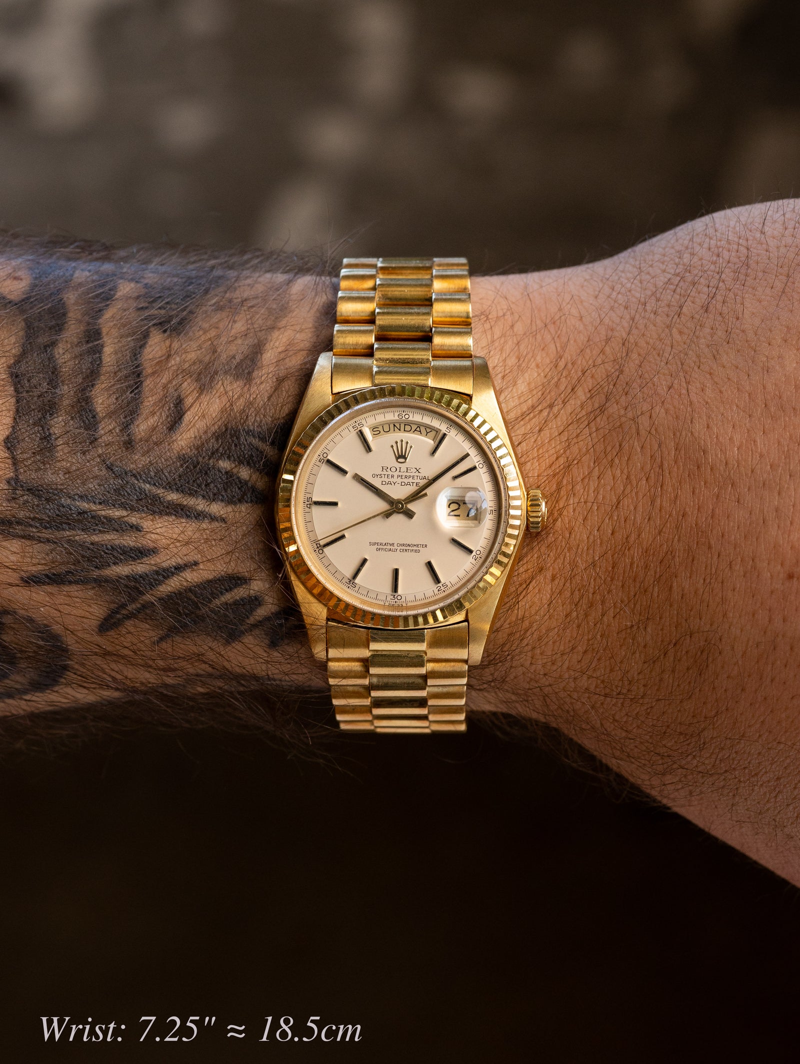 Rolex Day-Date Ref. 1803 - Non-Luminous Satin Champagne Dial Unpolished